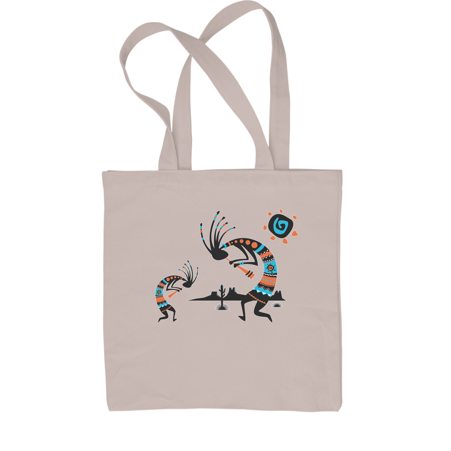 Native American Kokopelli Southwest Shopping Tote Bag american, hopi, indian, native, navajo by Expression Tees