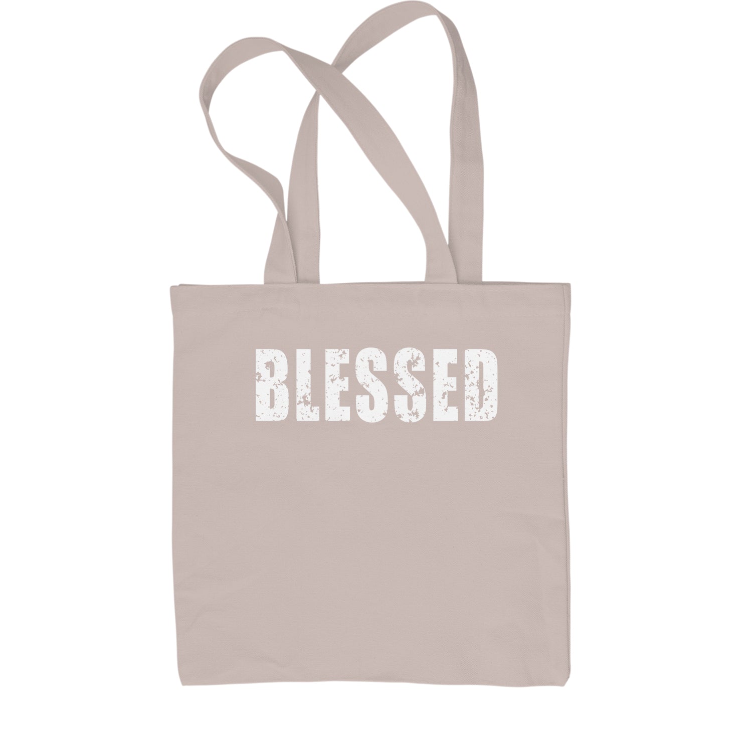 Blessed Religious Grateful Thankful Shopping Tote Bag #expressiontees by Expression Tees