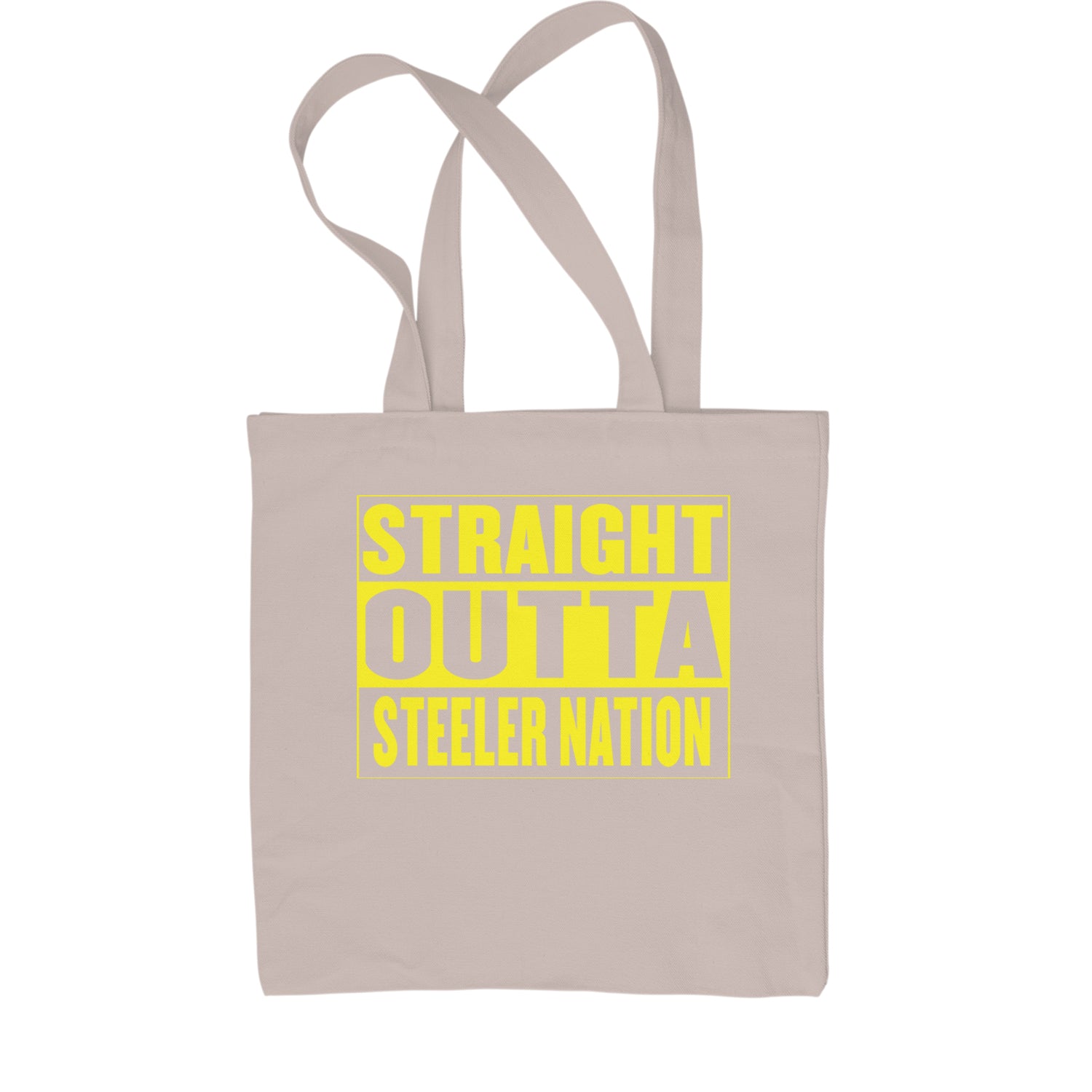 Straight Outta Steeler Nation Football  Shopping Tote Bag