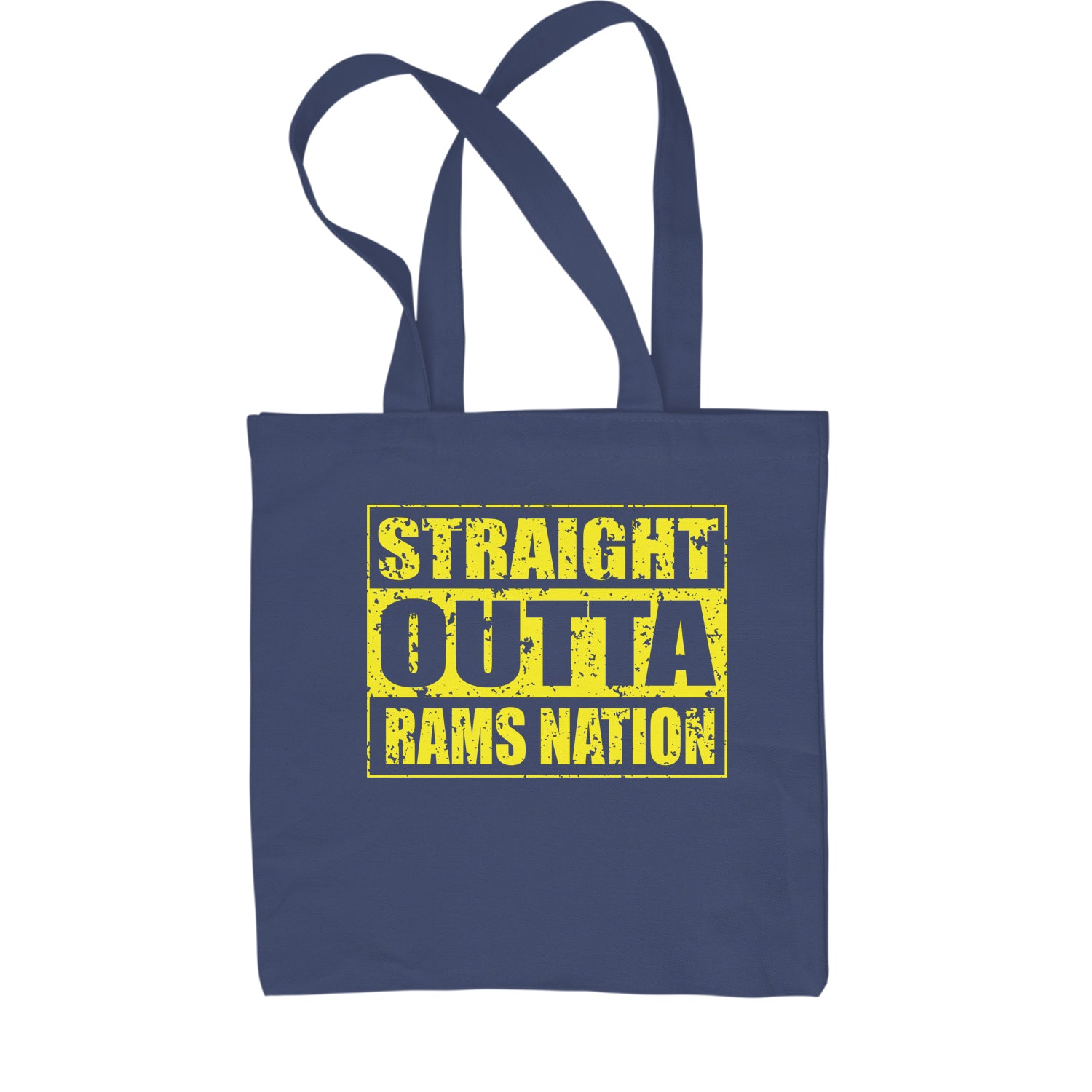Straight Outta Rams Nation Shopping Tote Bag california, football, jersey by Expression Tees
