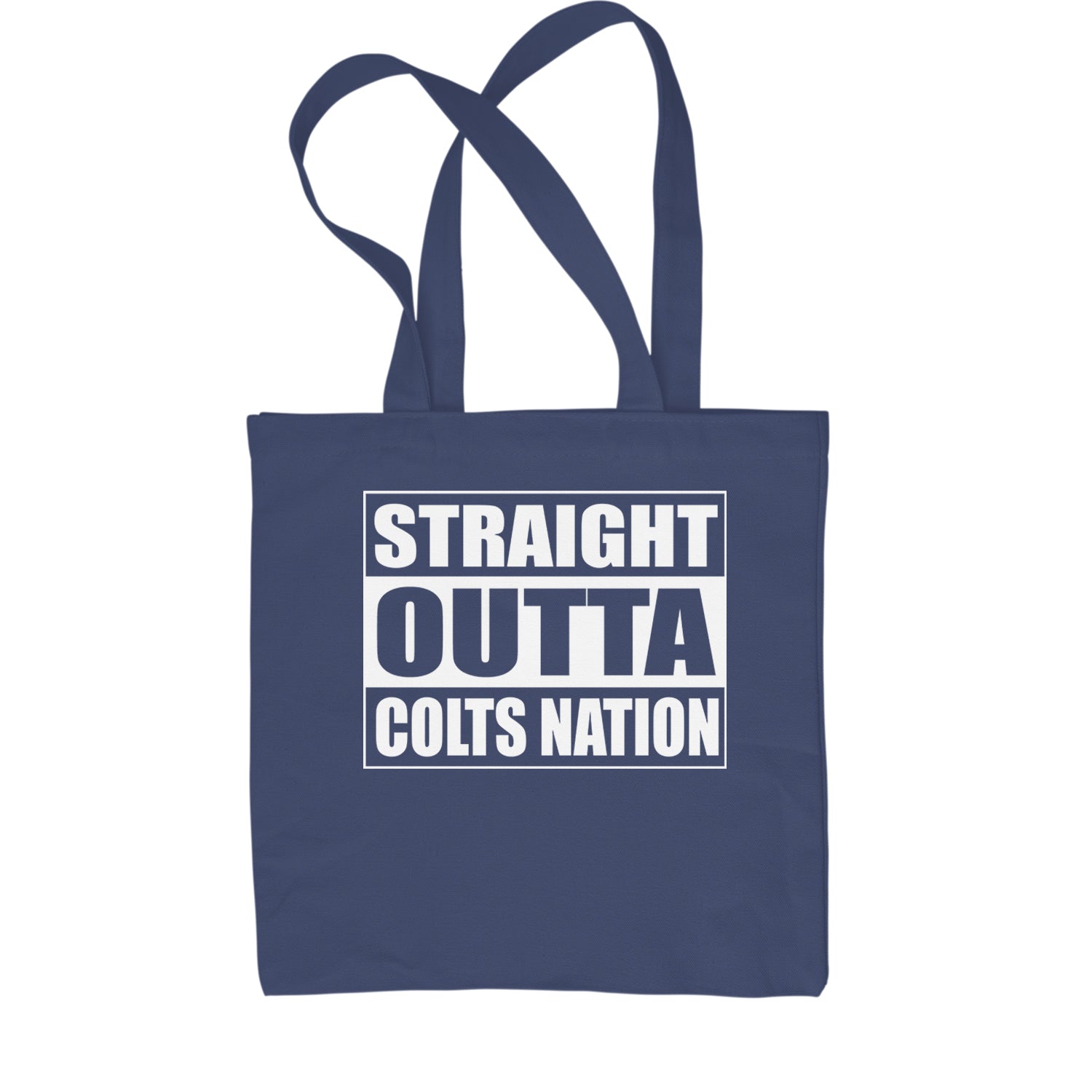 Straight Outta Colts Nation Football  Shopping Tote Bag
