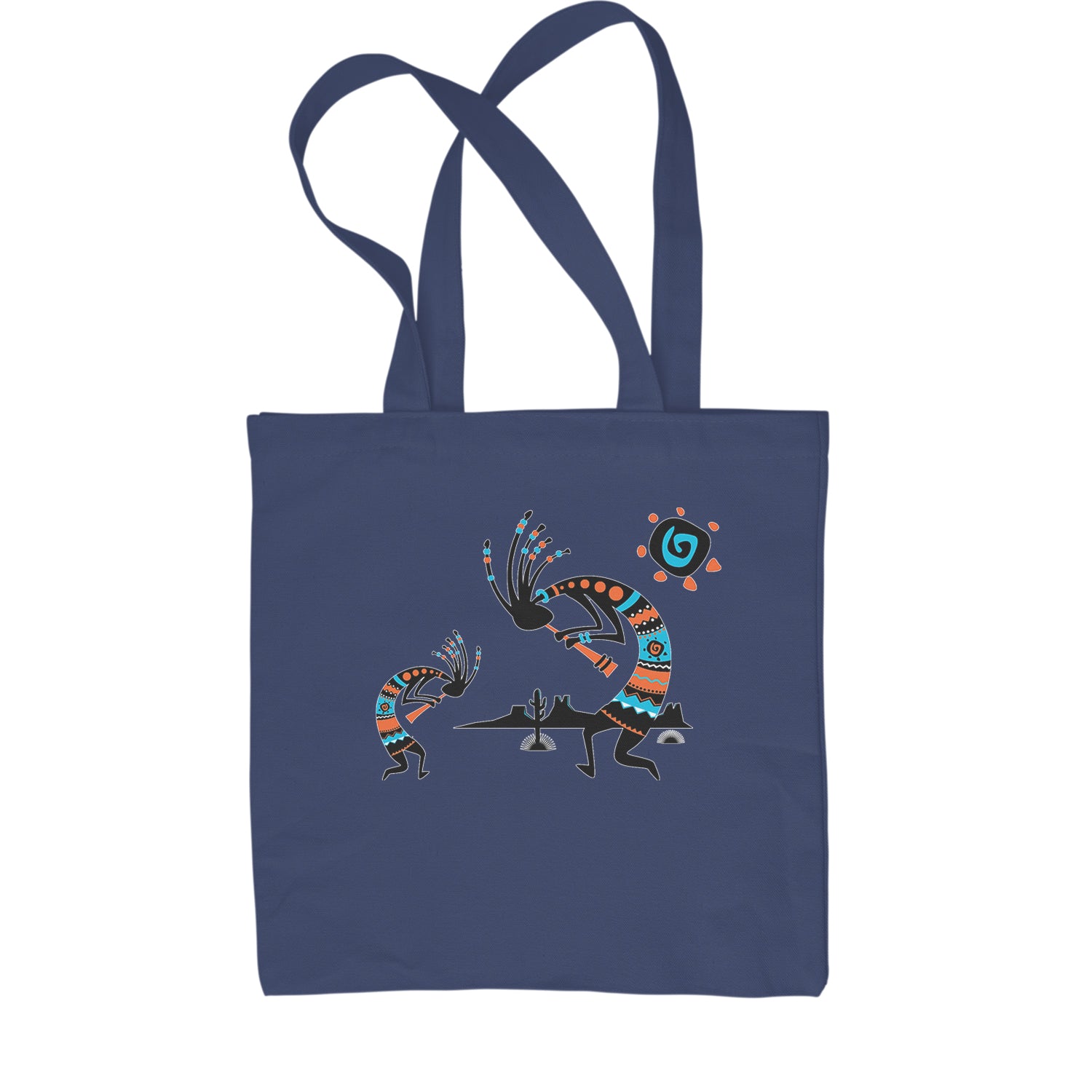 Native American Kokopelli Southwest Shopping Tote Bag american, hopi, indian, native, navajo by Expression Tees