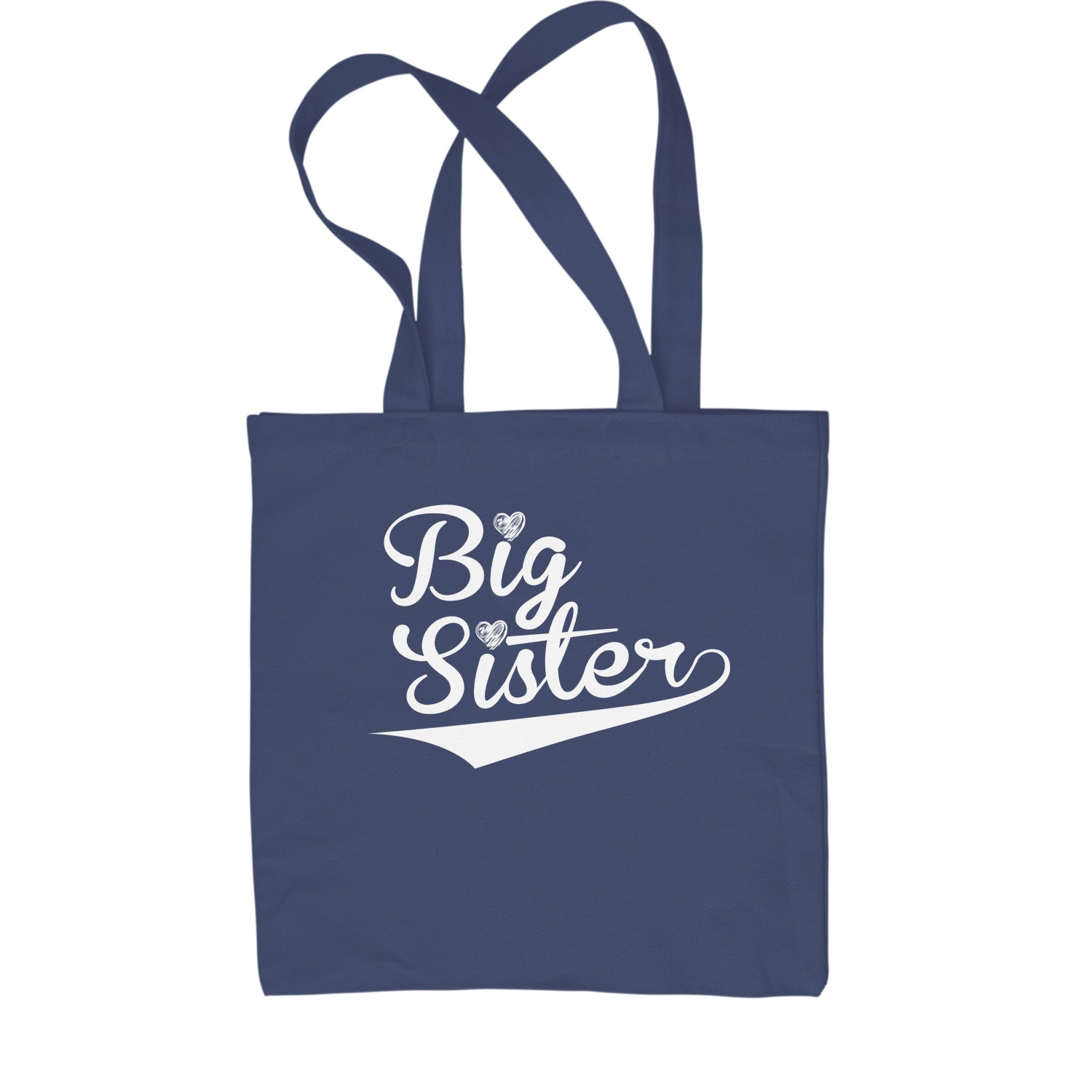 Big Sister Sibling Shopping Tote Bag announcement, big, brother, family, little, rivalry, sibling, sister by Expression Tees