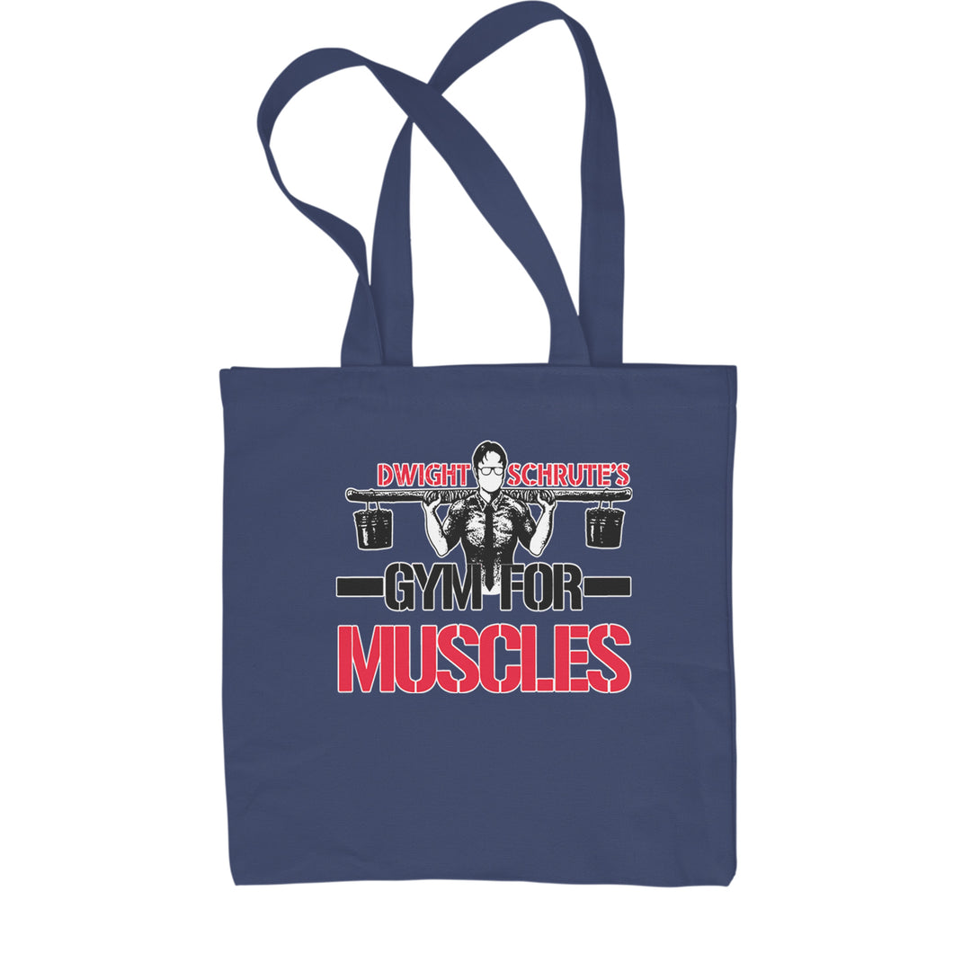 Dwight Schrute Gym For Muscles Office Workout Shopping Tote Bag