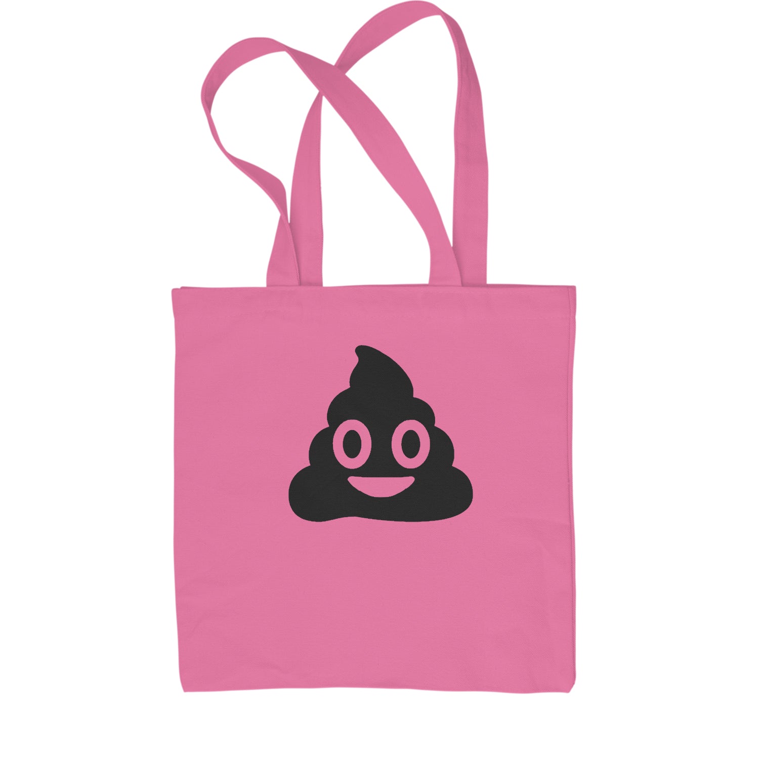 Emoticon Poop Face Smile Face Shopping Tote Bag cosplay, costume, dress, emoji, emote, face, halloween, smiley, up, yellow by Expression Tees