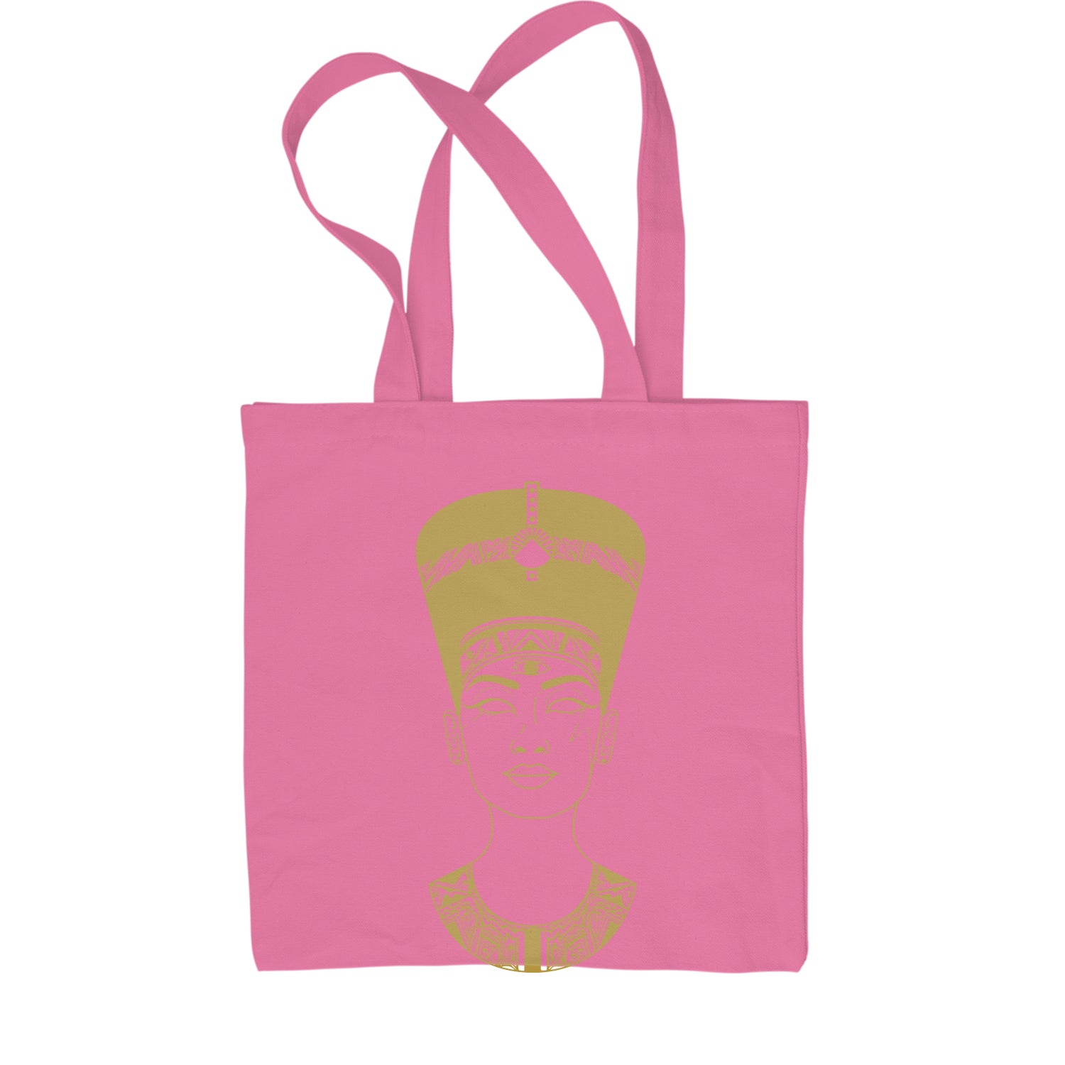 Nefertiti Egyptian Queen Shopping Tote Bag african, american, aten, egyptian, goddess by Expression Tees