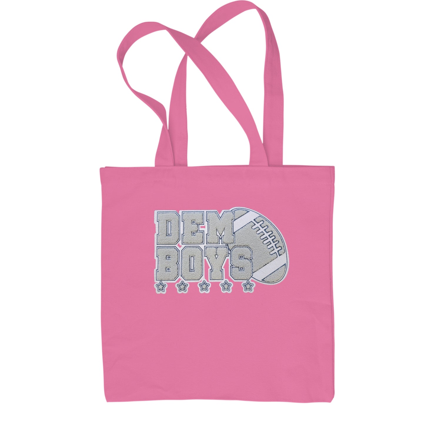 Dem Boys Embroidered Patch 2 Shopping Tote Bag dallas, fan, jersey, team, texas by Expression Tees