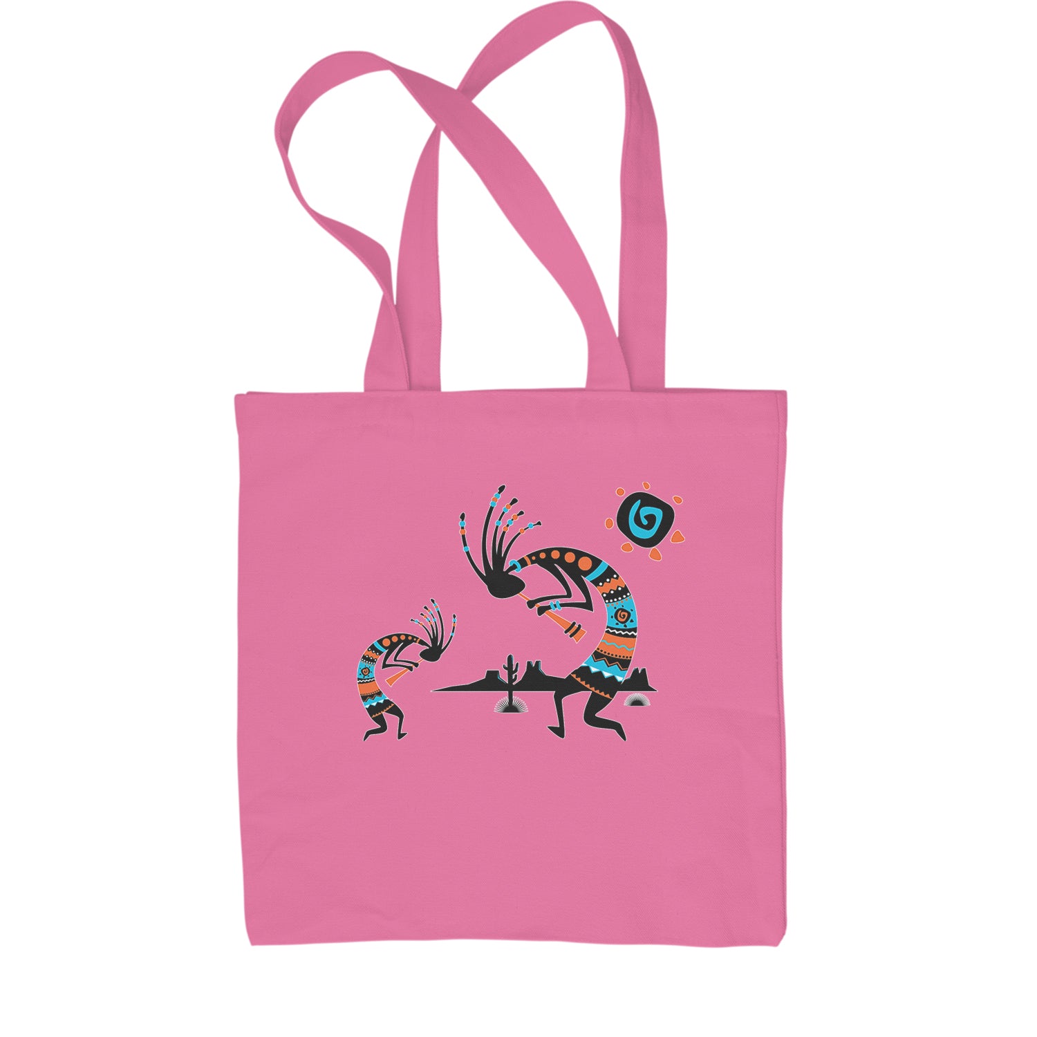 Native American Kokopelli Southwest Shopping Tote Bag american, hopi, indian, native, navajo by Expression Tees