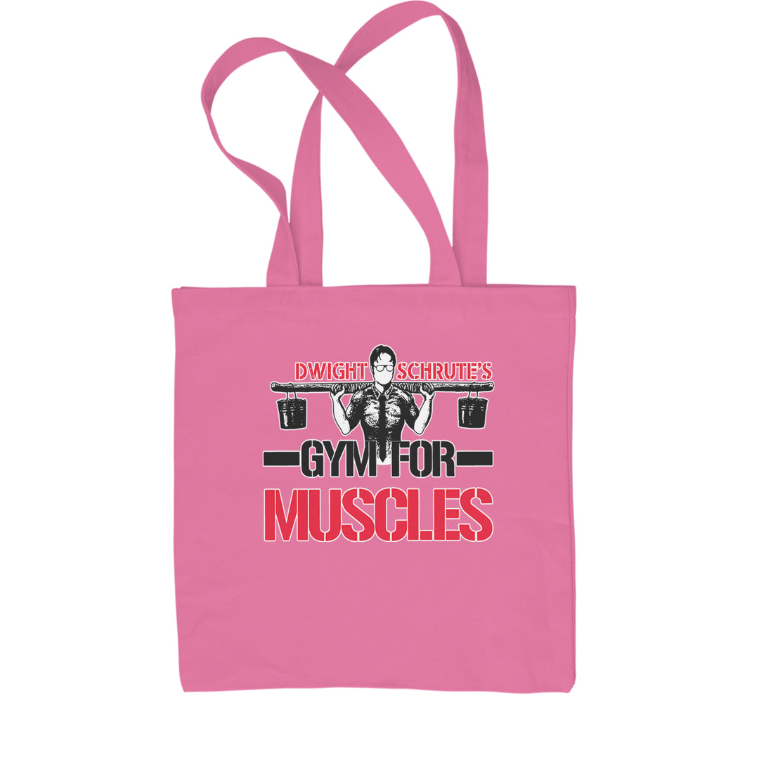 Dwight Schrute Gym For Muscles Office Workout Shopping Tote Bag