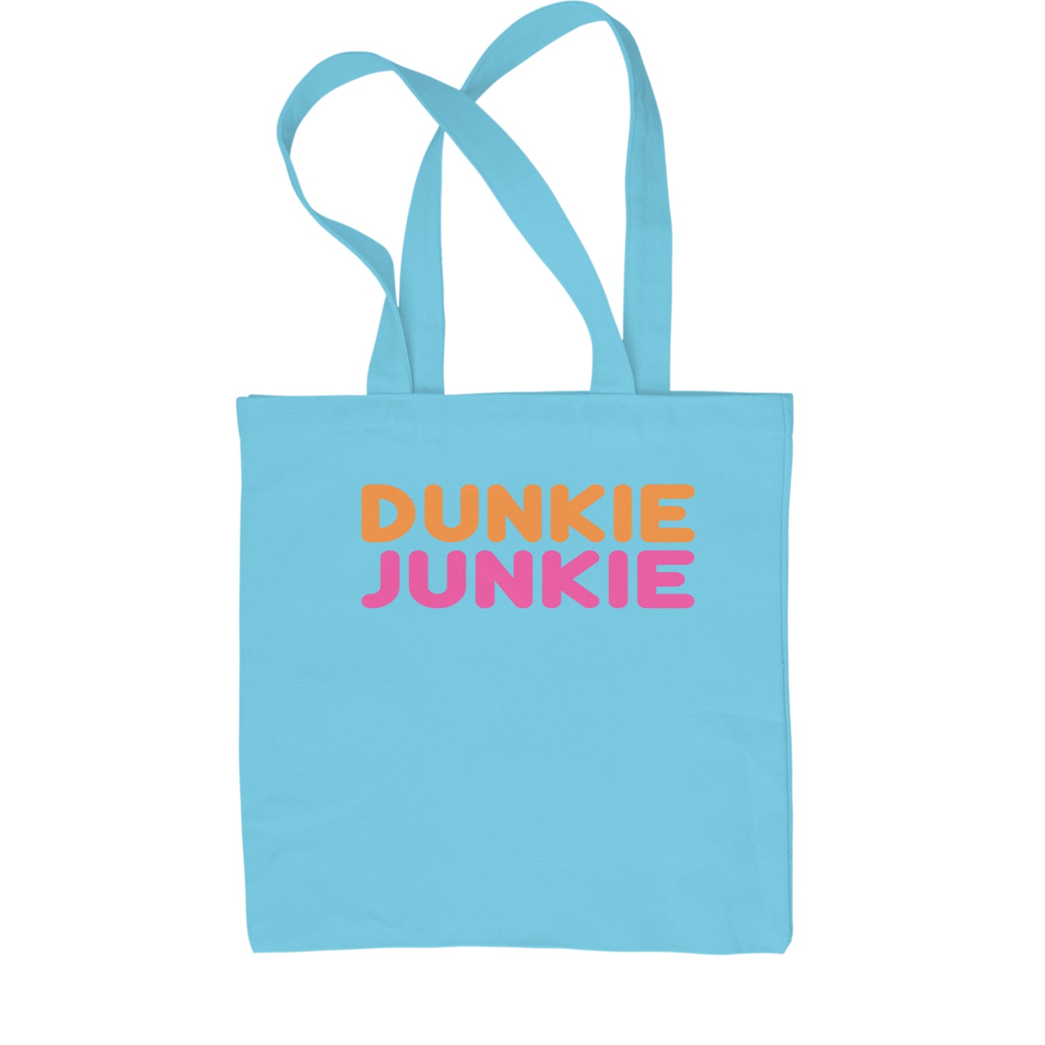 Dunkie Junkie Shopping Tote Bag addict, capuccino, coffee, dd, dnkn, dunkin, dunking, latte by Expression Tees