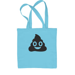 Emoticon Poop Face Smile Face Shopping Tote Bag cosplay, costume, dress, emoji, emote, face, halloween, smiley, up, yellow by Expression Tees