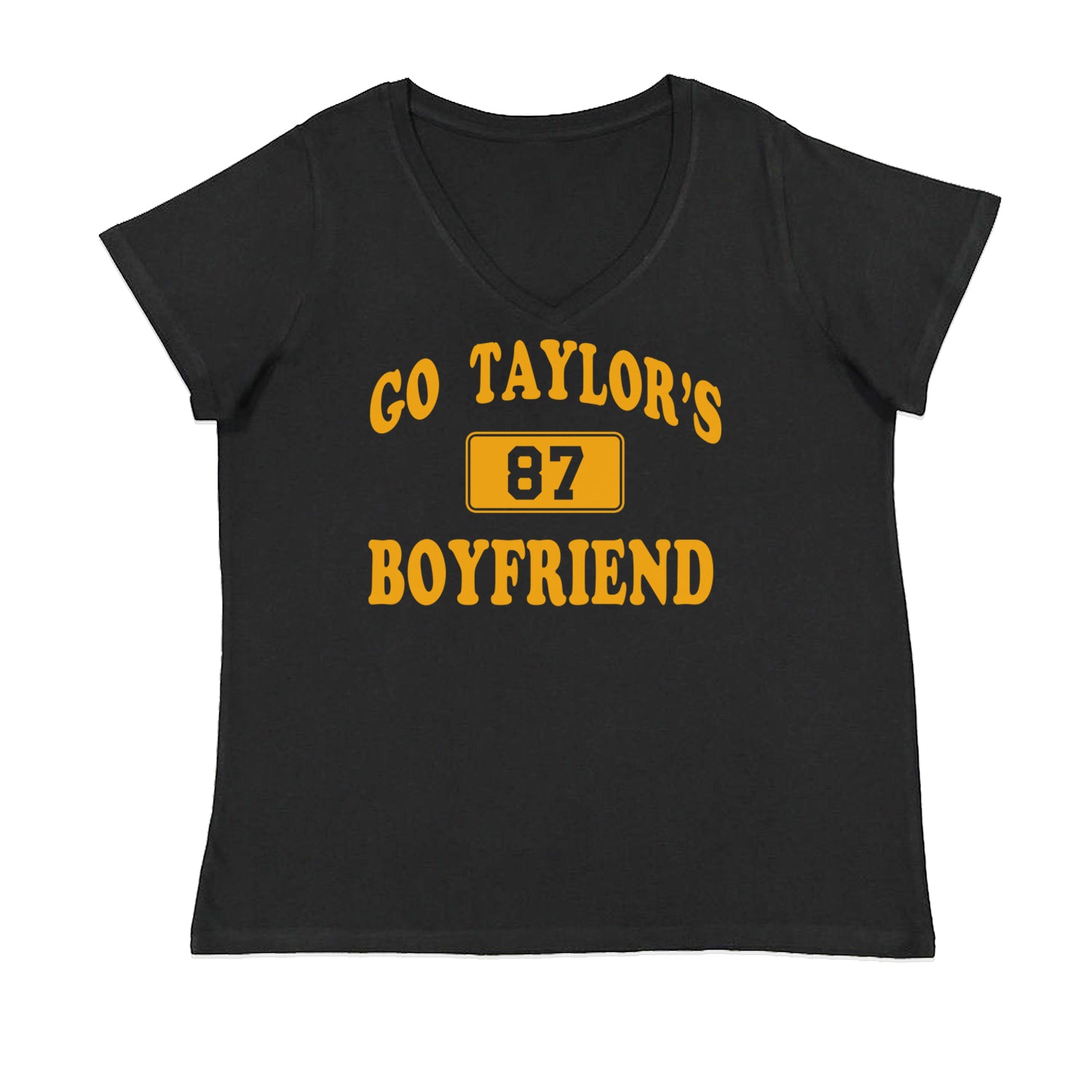 Go Taylor's Boyfriend Kansas City Womens Plus Size V-Neck T-shirt