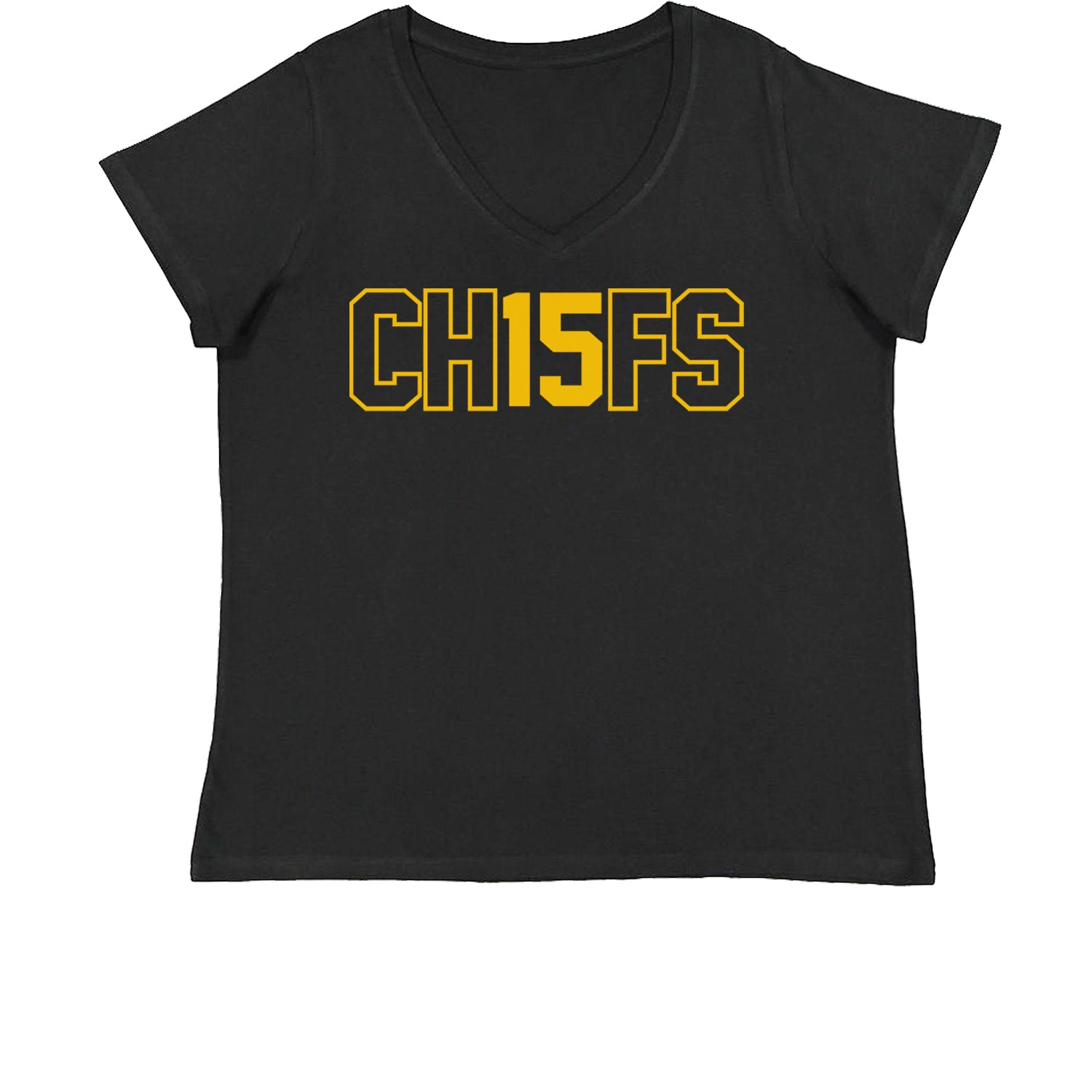 Ch15fs Chief 15 Shirt Womens Plus Size V-Neck T-shirt ass, big, burrowhead, game, kelce, know, moutha, my, nd, patrick, role, shut, sports, your by Expression Tees