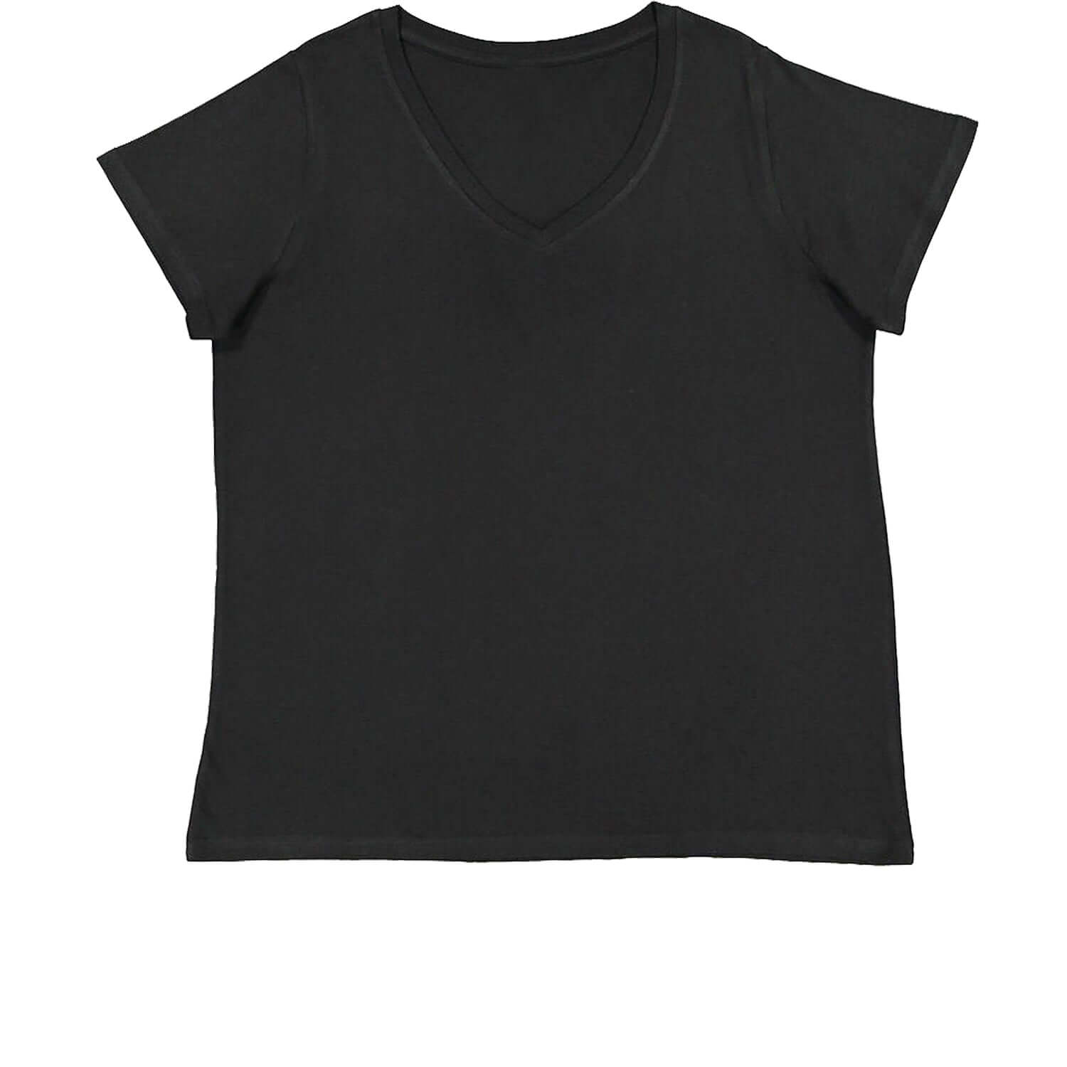 Basics - Plain Blank Womens Plus Size V-Neck T-shirt blank, clothing, plain, tshirts by Expression Tees