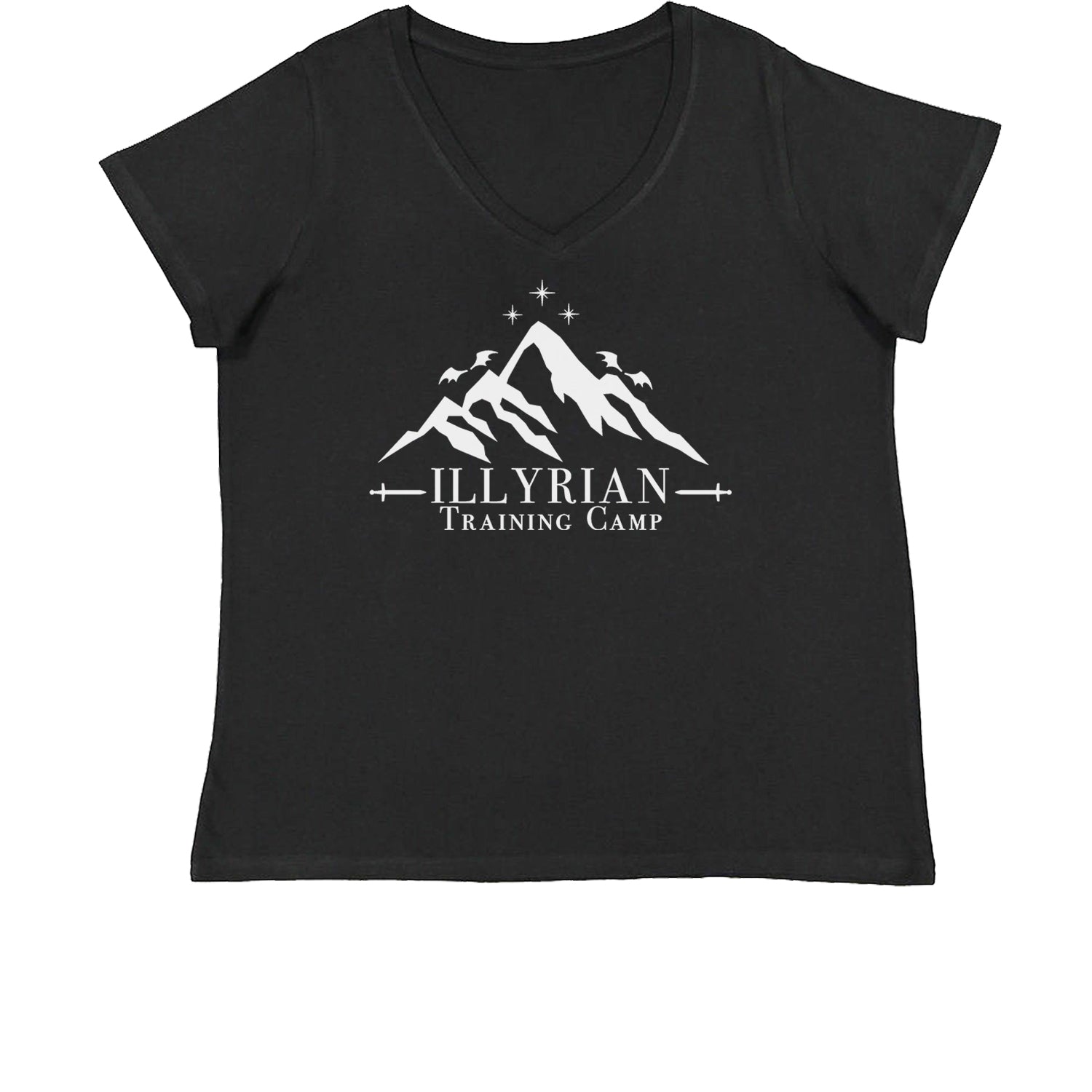 Illyrian Training Camp Night Court Womens Plus Size V-Neck T-shirt