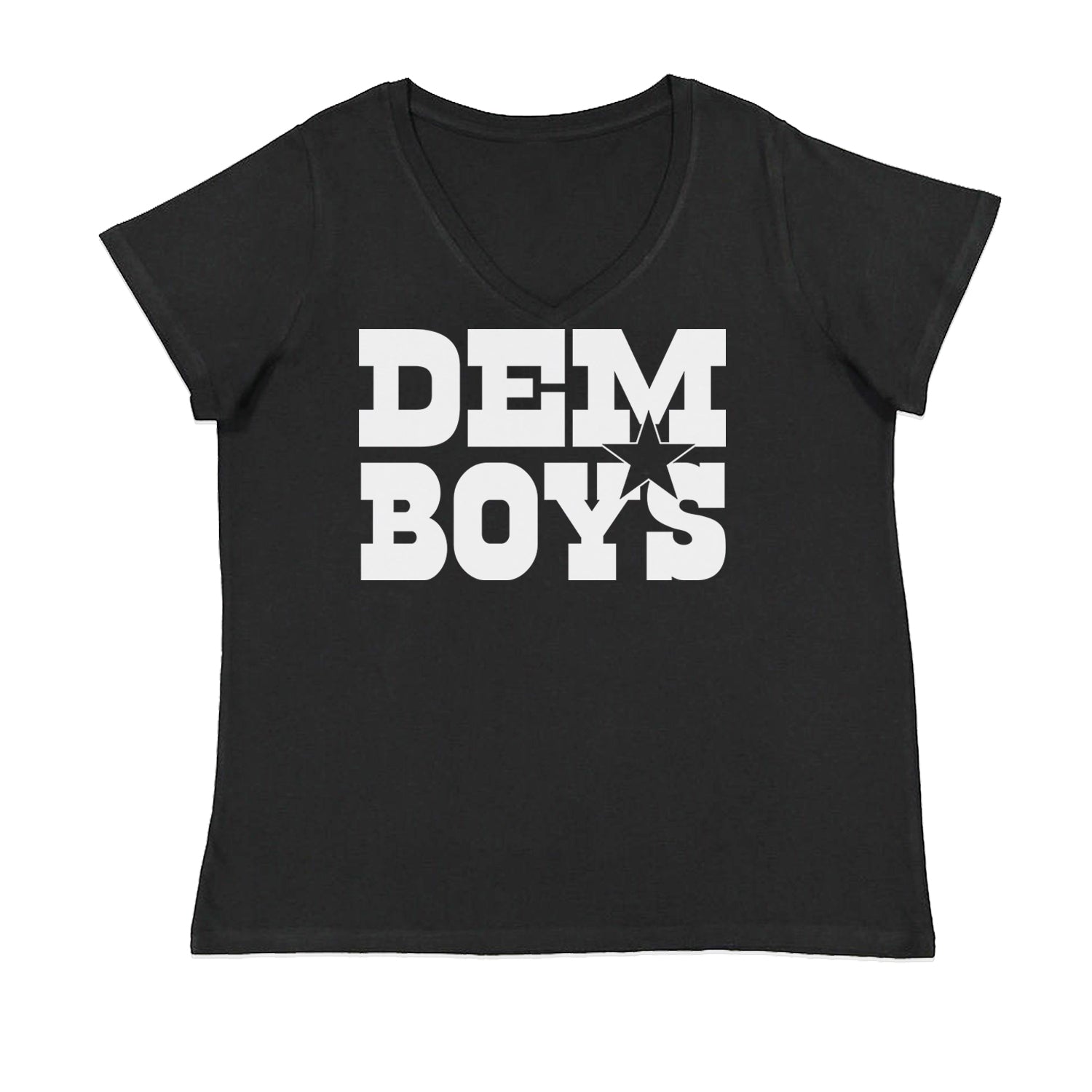 Dem Boys Dallas  Womens Plus Size V-Neck T-shirt