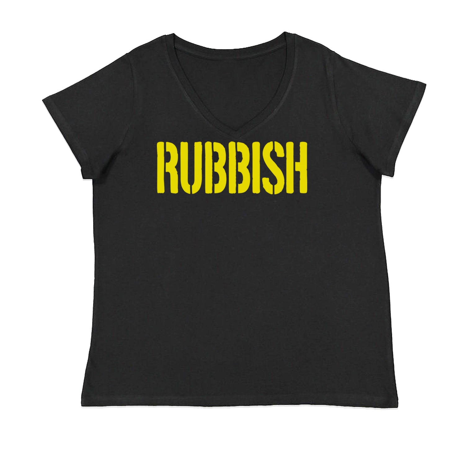 Rubbish Punk Emo Fetch Womens Plus Size V-Neck T-shirt