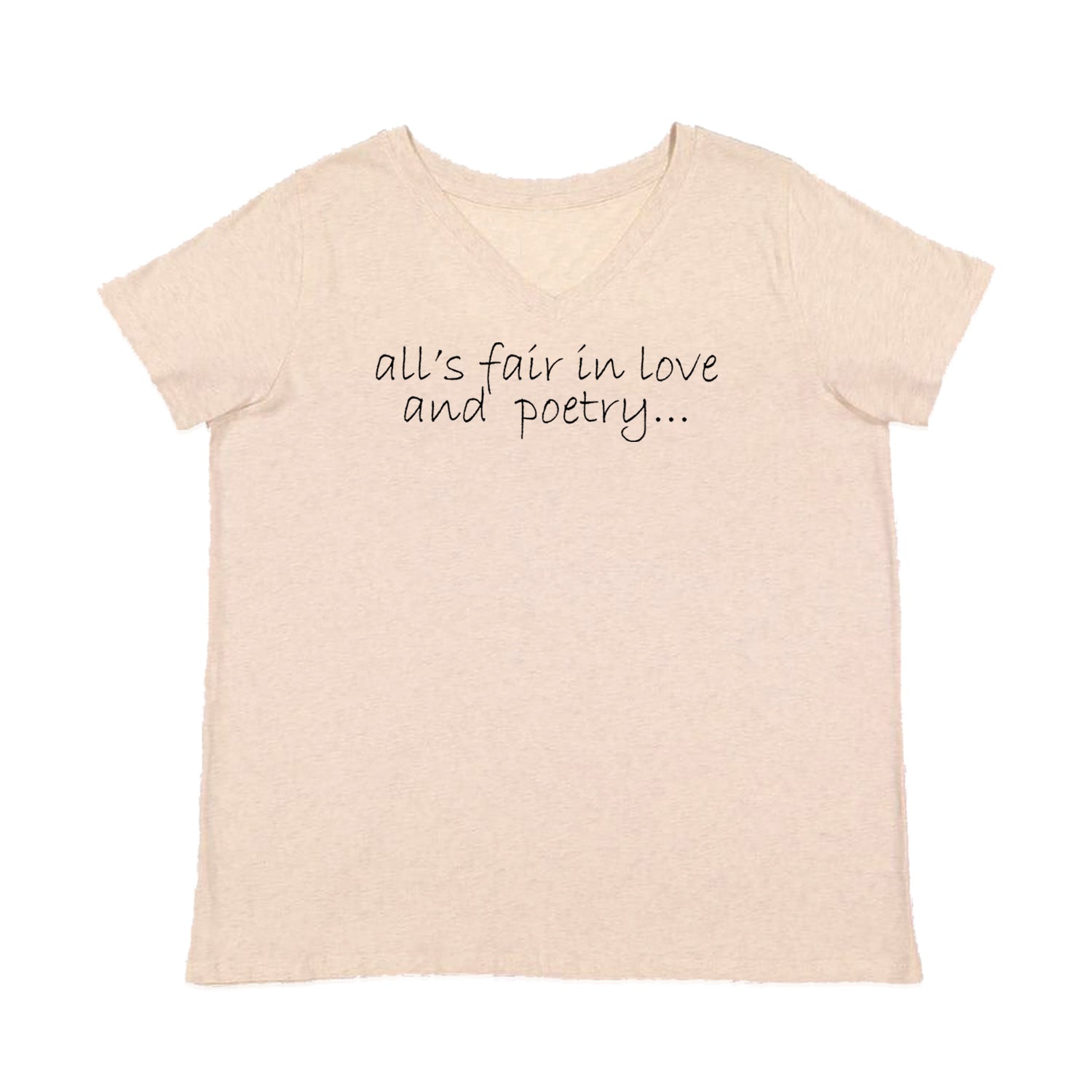 All's Fair In Love And Poetry TTPD Poets Department Womens Plus Size V-Neck T-shirt