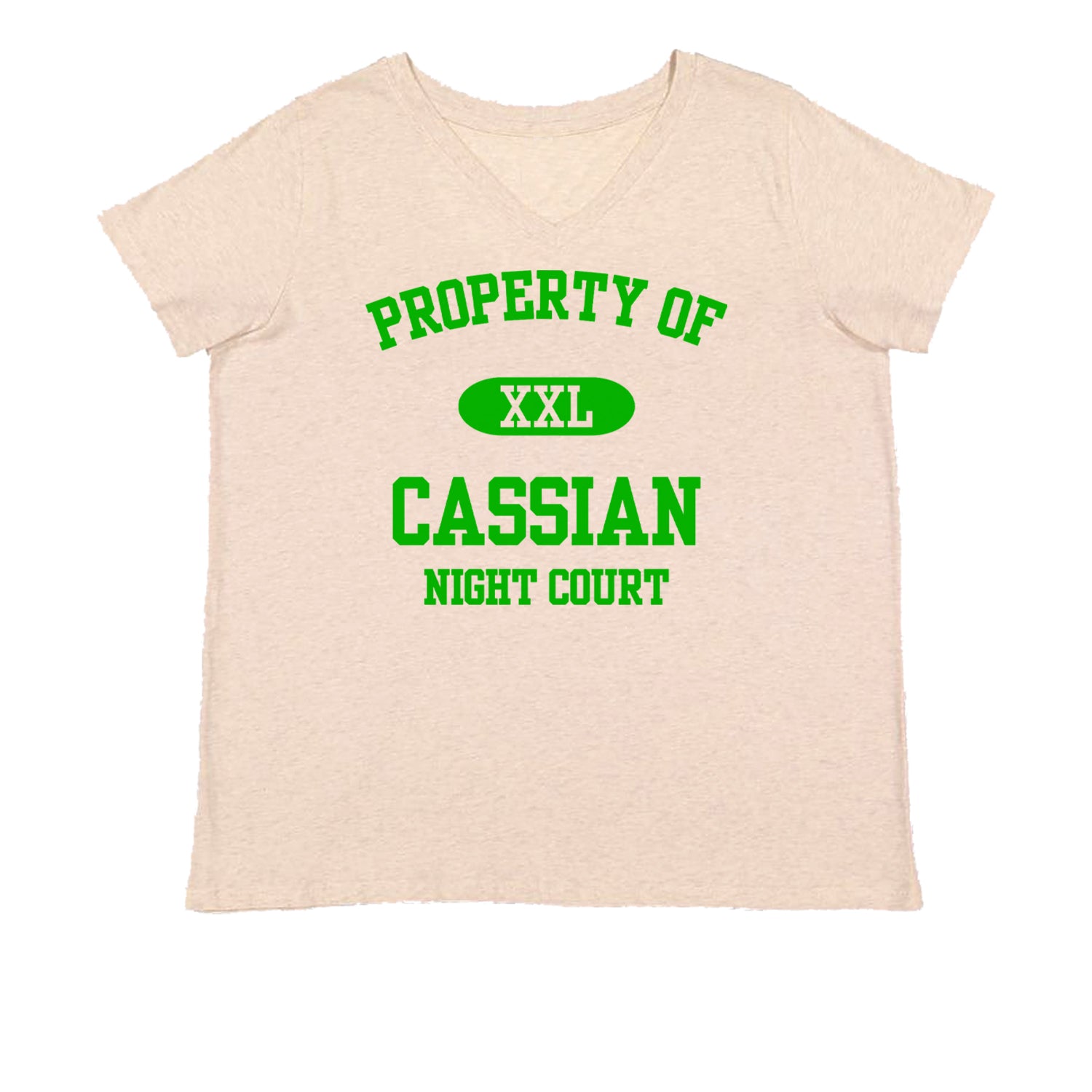Property Of Cassian ACOTAR Womens Plus Size V-Neck T-shirt acotar, court, maas, tamlin, thorns by Expression Tees