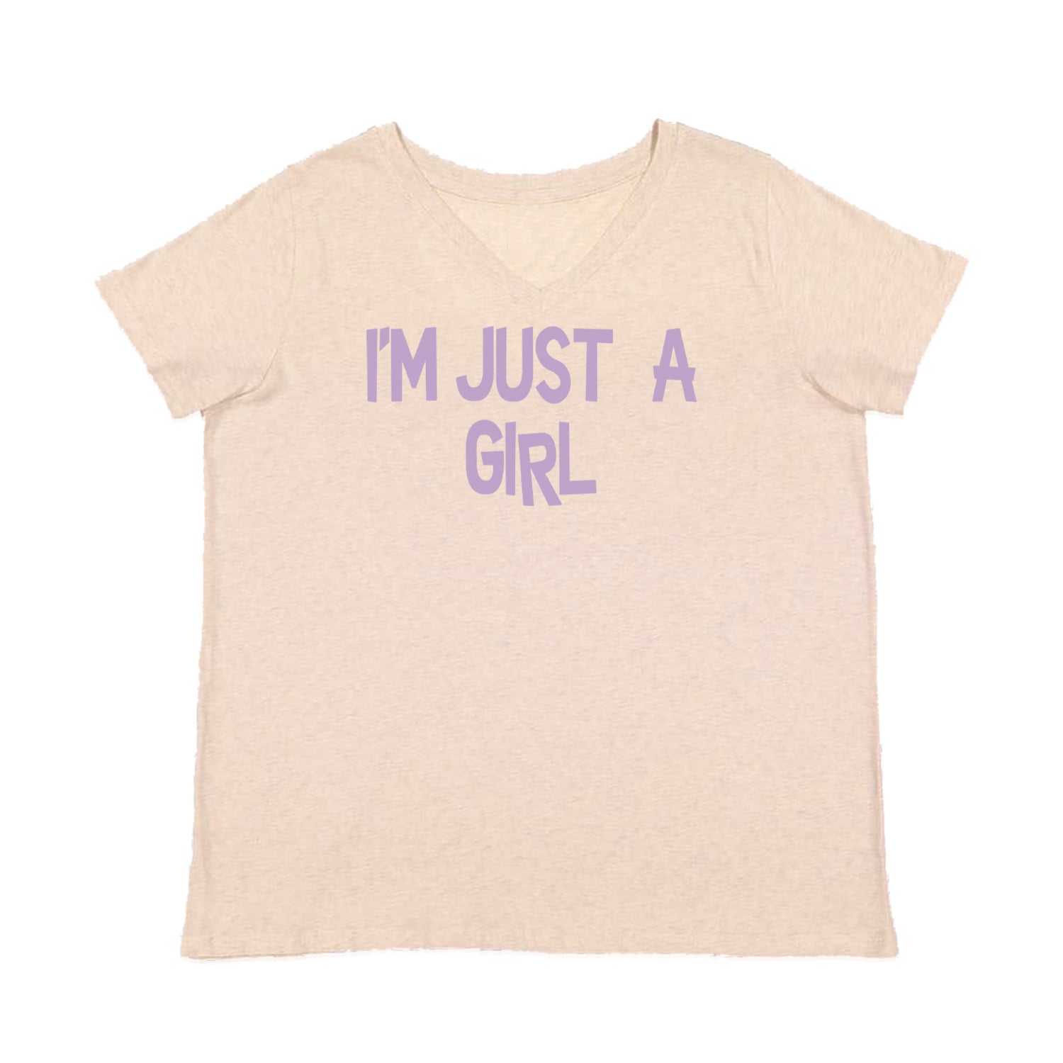 I'm Just A Girl Guts Music Womens Plus Size V-Neck T-shirt