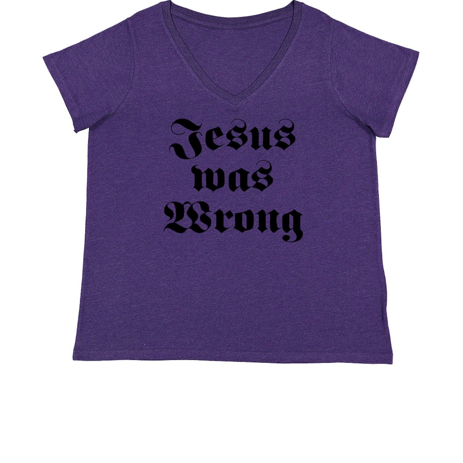 Jesus Was Wrong Little Miss Sunshine Womens Plus Size V-Neck T-shirt breslin, dano, movie, paul, shine, shirt, sun by Expression Tees