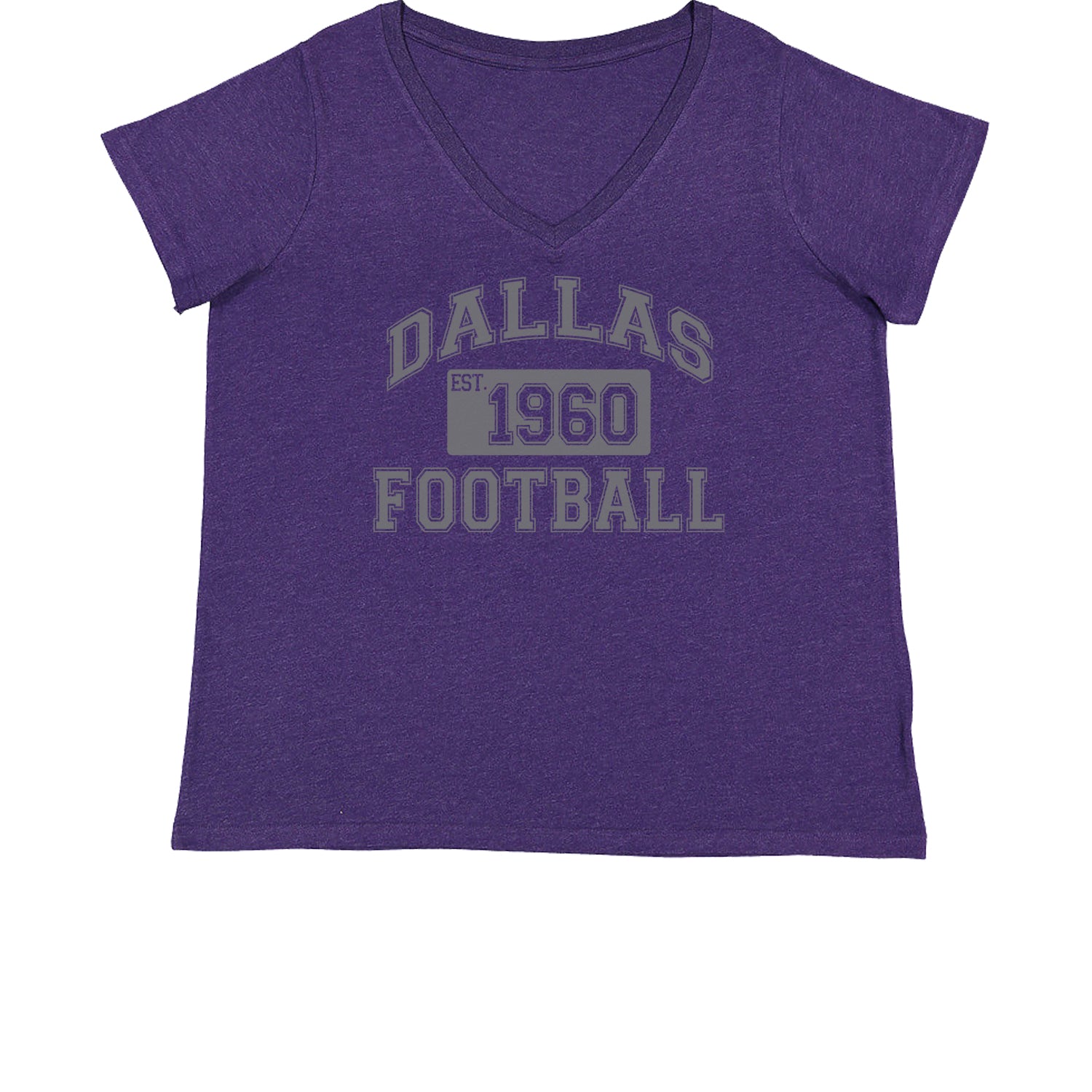 Dallas Football Established 1960 Womens Plus Size V-Neck T-shirt boys, dem by Expression Tees