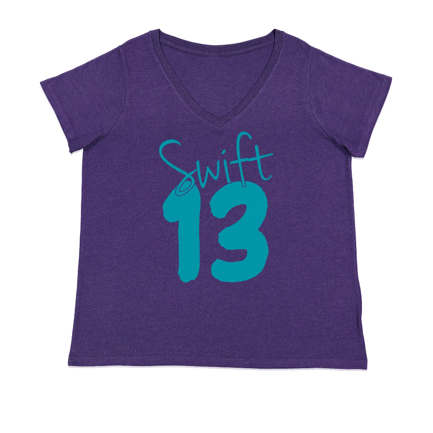13 Swift 13 Lucky Number Era Womens Plus Size V-Neck T-shirt