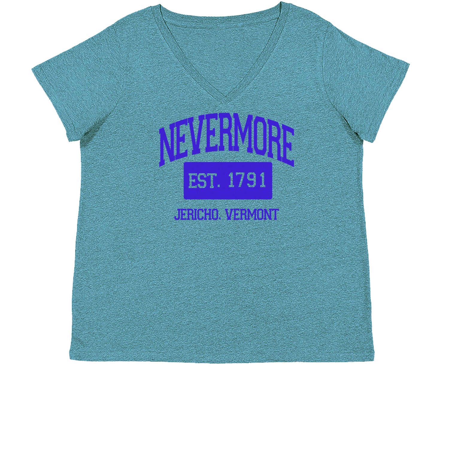 Nevermore Academy Wednesday Womens Plus Size V-Neck T-shirt addams, family, gomez, morticia, pugsly, ricci, Wednesday by Expression Tees