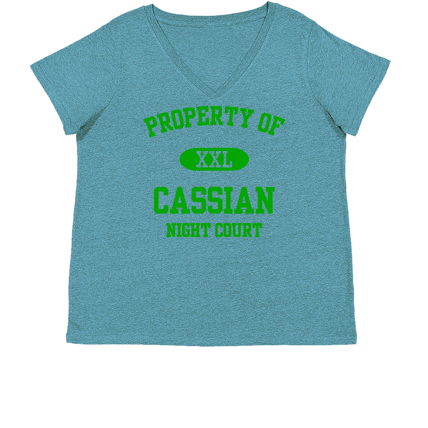 Property Of Cassian ACOTAR Womens Plus Size V-Neck T-shirt acotar, court, maas, tamlin, thorns by Expression Tees