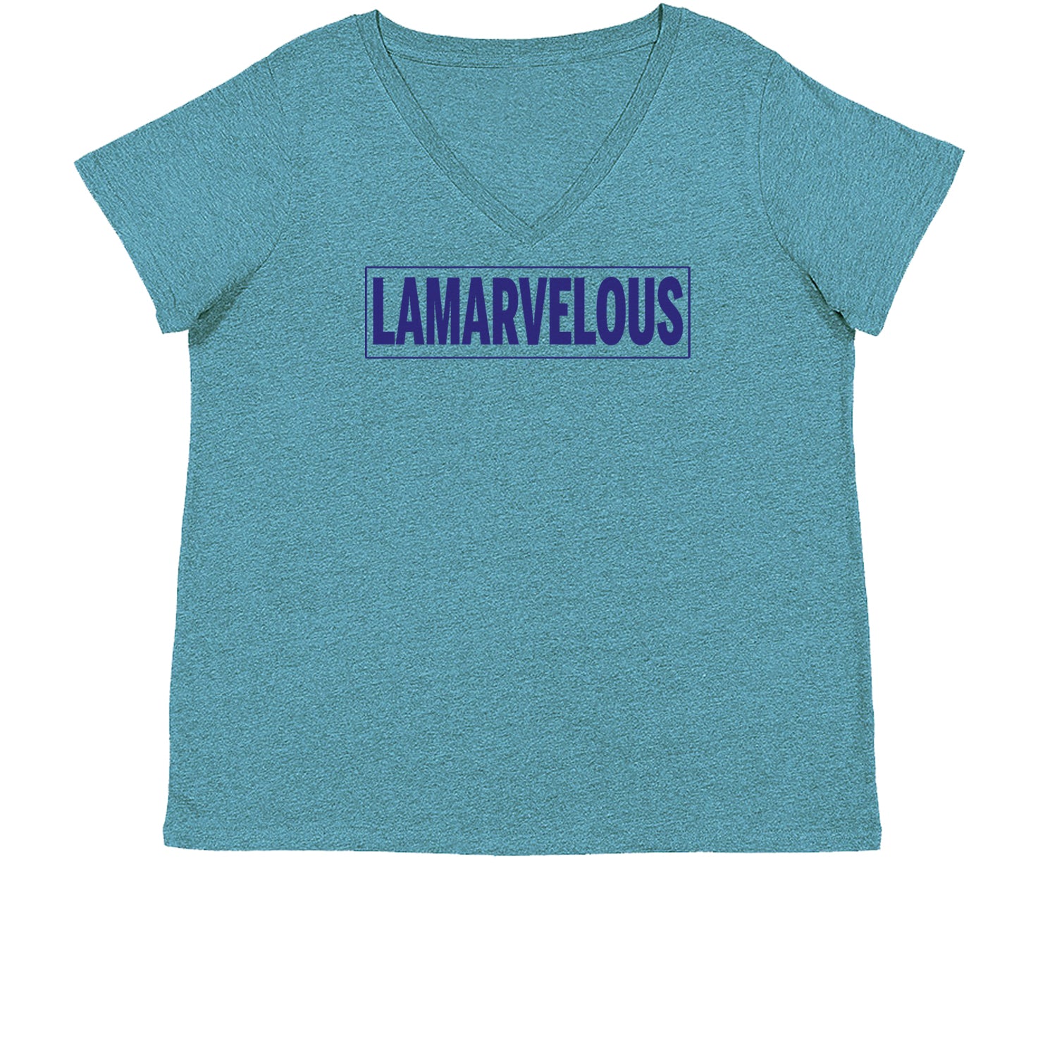 LaMarvelous Football Womens Plus Size V-Neck T-shirt back, ball, baltimore, foot, football, quarter, quarterback by Expression Tees