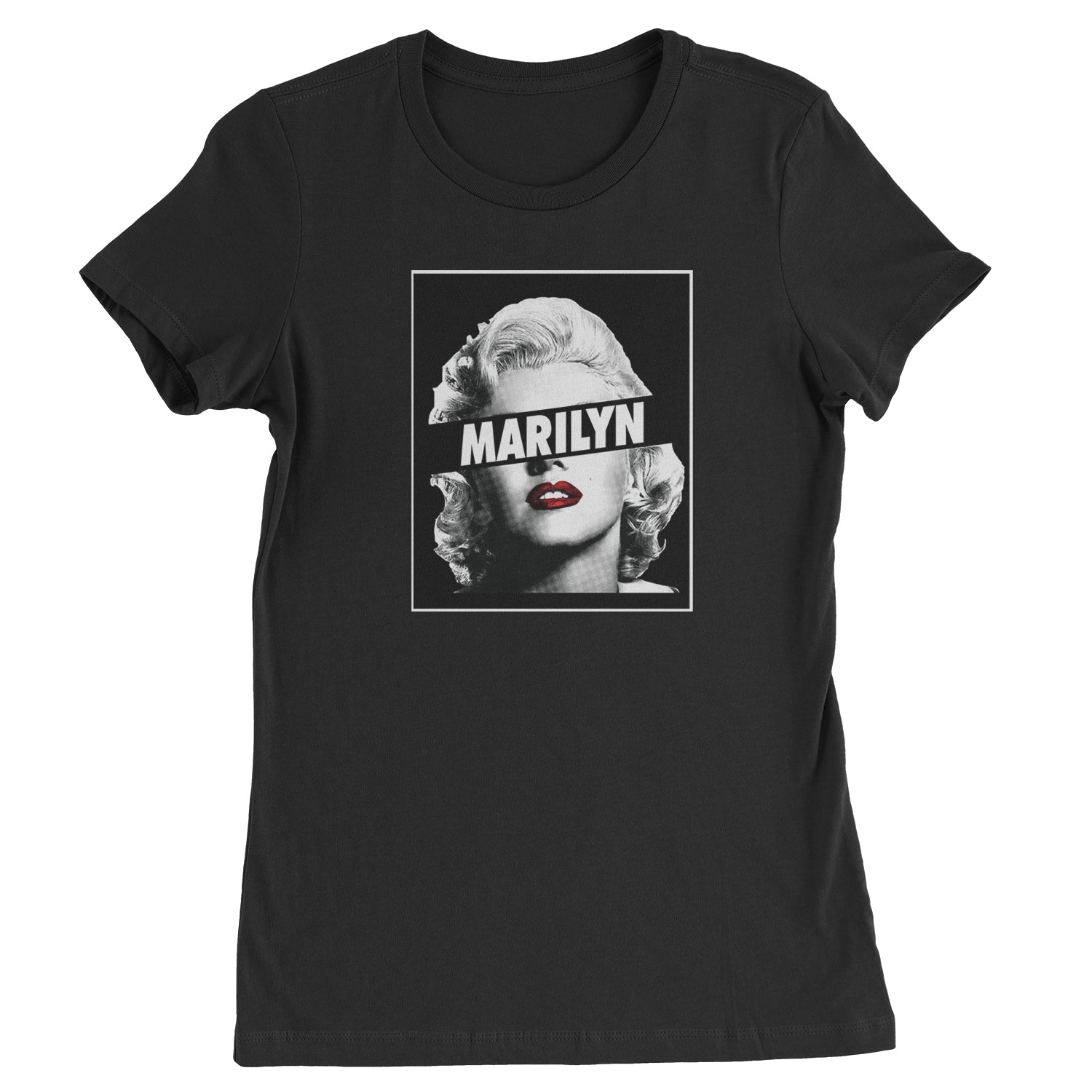Marilyn Monroe Censored Womens T-shirt american, icon, marilyn, monroe by Expression Tees