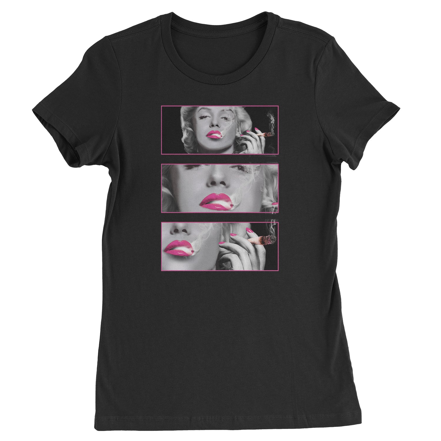 Marilyn Monroe Roll It Lick It Smoke It Womens T-shirt