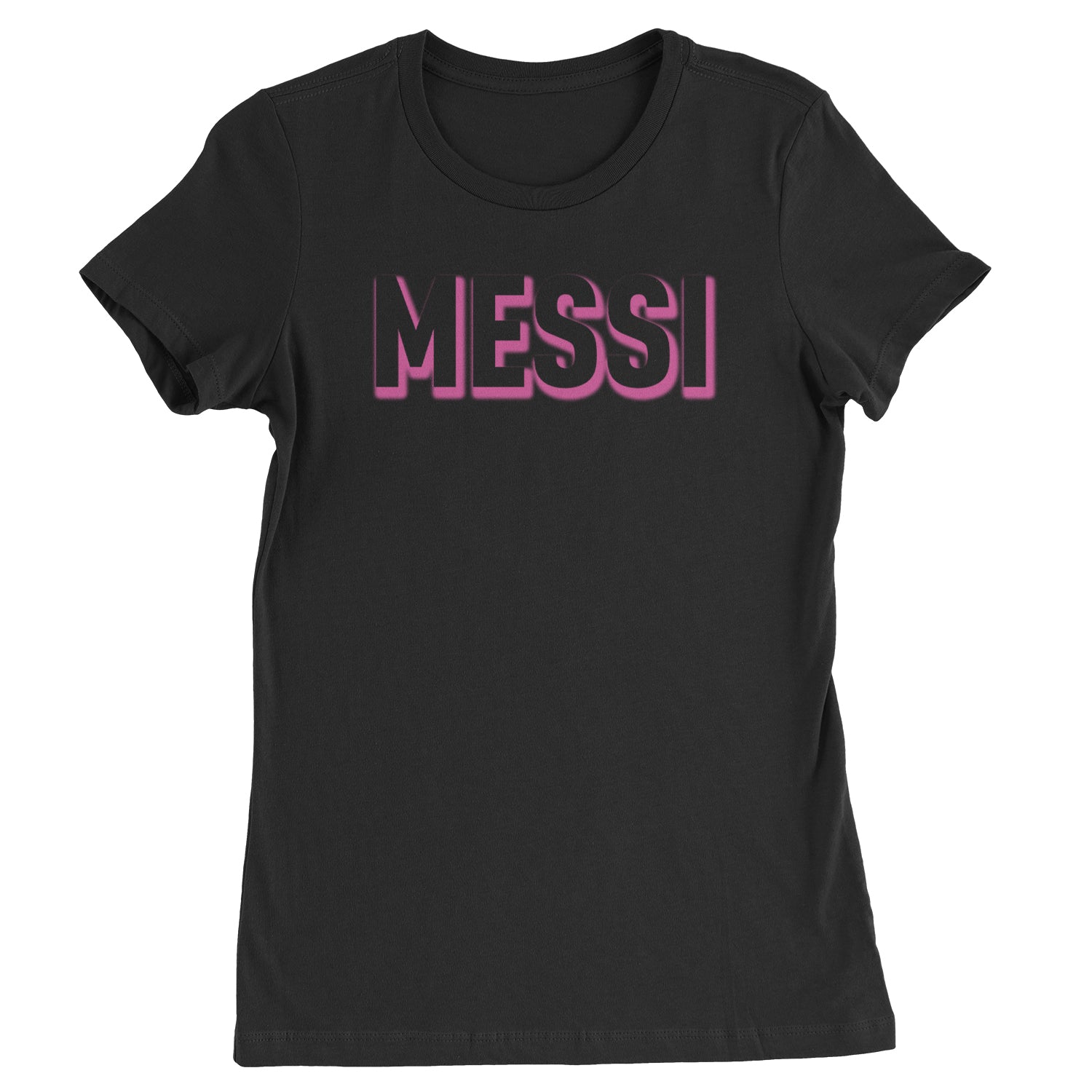 Messi OUTLINE Miami Futbol Womens T-shirt