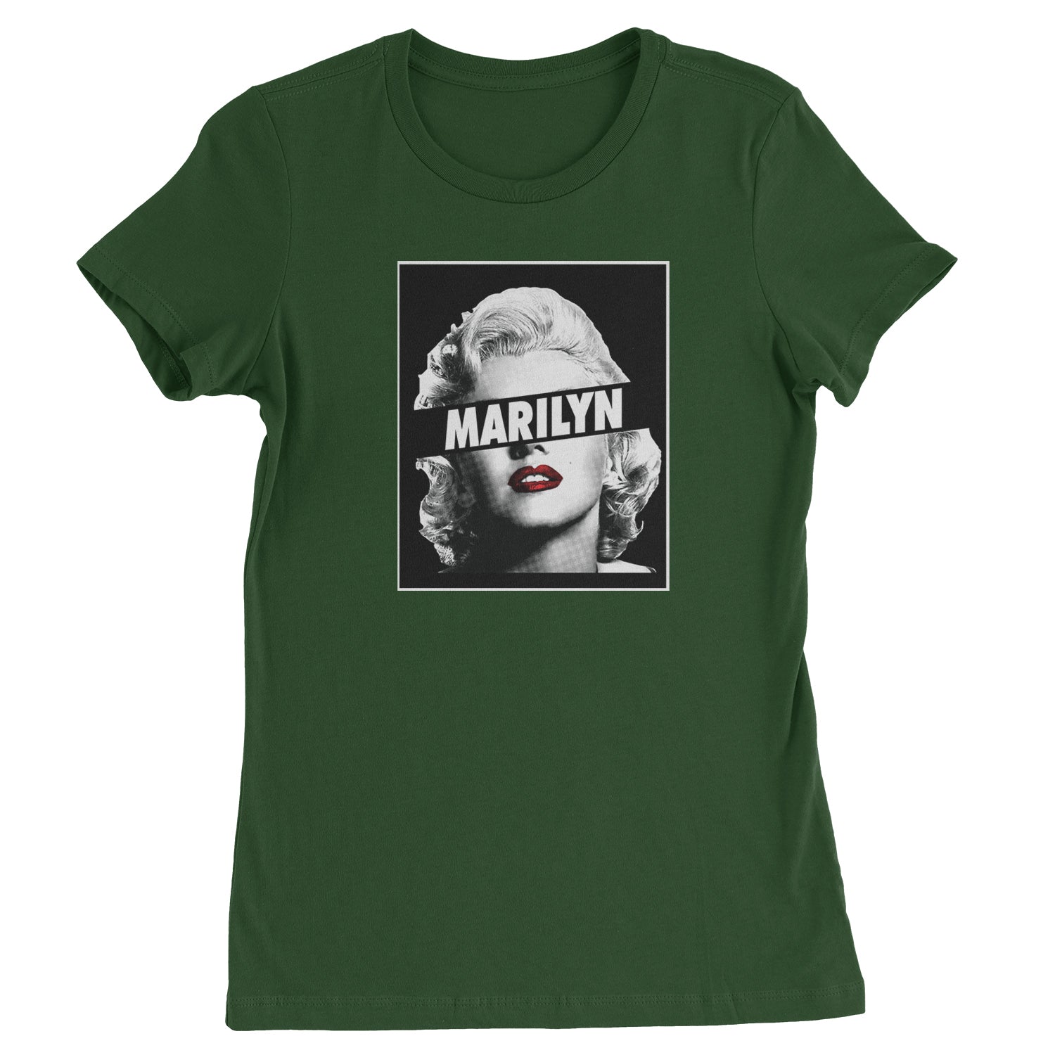Marilyn Monroe Censored Womens T-shirt american, icon, marilyn, monroe by Expression Tees