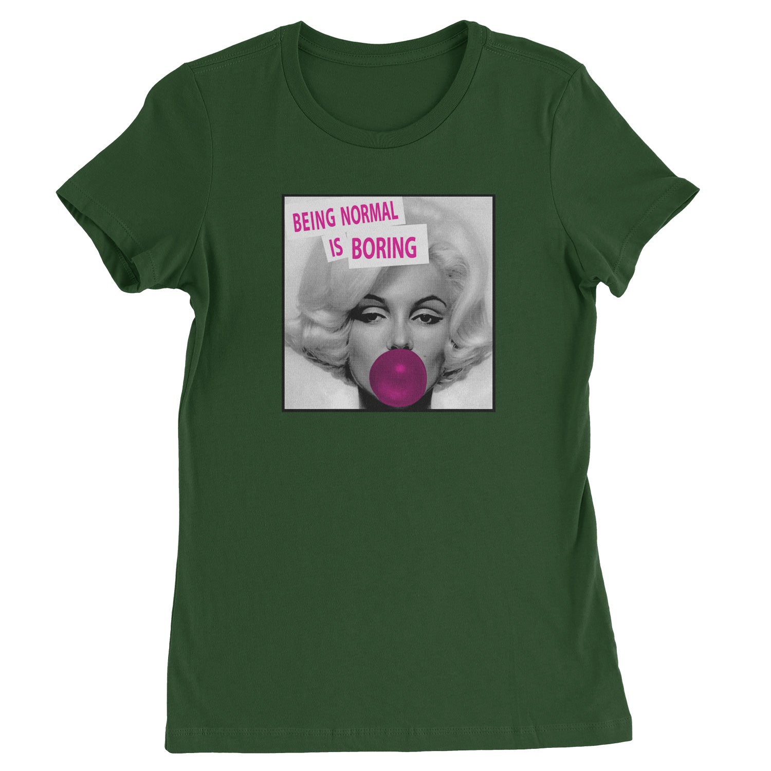 Marilyn Monroe Being Normal Is Boring Womens T-shirt art, iconic, marilyn, monroe, pop by Expression Tees