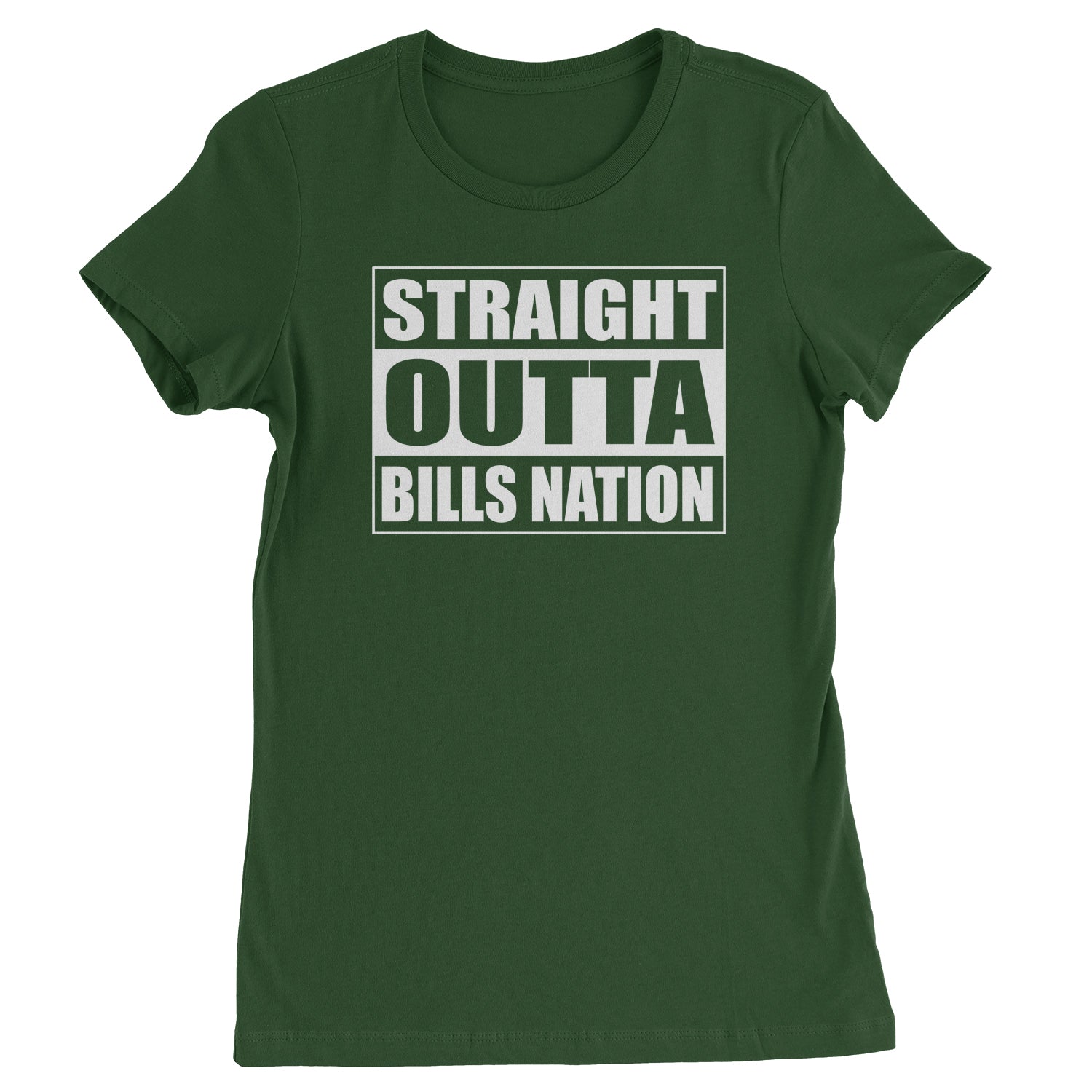 Straight Outta Bills Nation Womens T-shirt bills, buffalo, football, new, york by Expression Tees