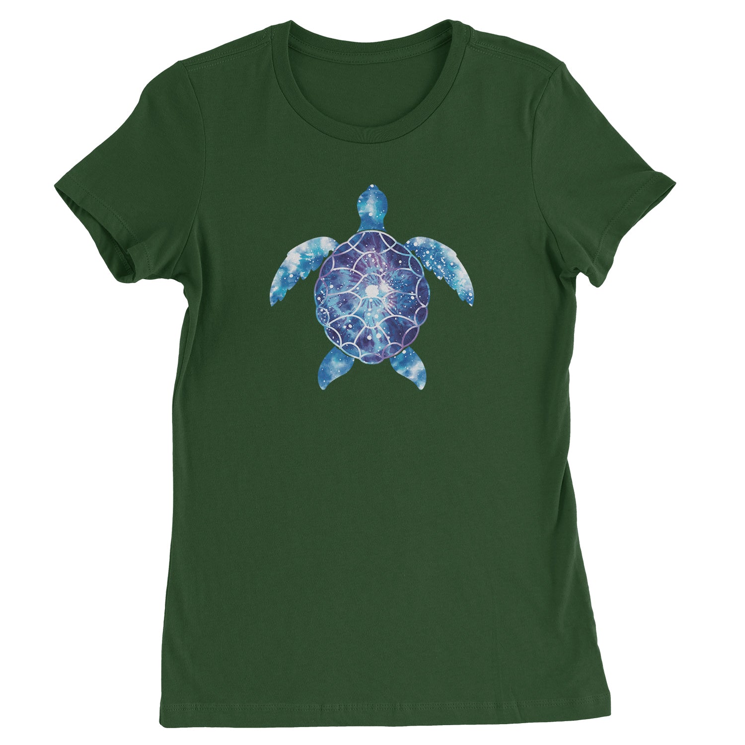 Tie Dye Sea Turtle Womens T-shirt eco, friendly, life, ocean, turtle by Expression Tees