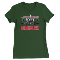 Dwight Schrute Gym For Muscles Office Workout Womens T-shirt
