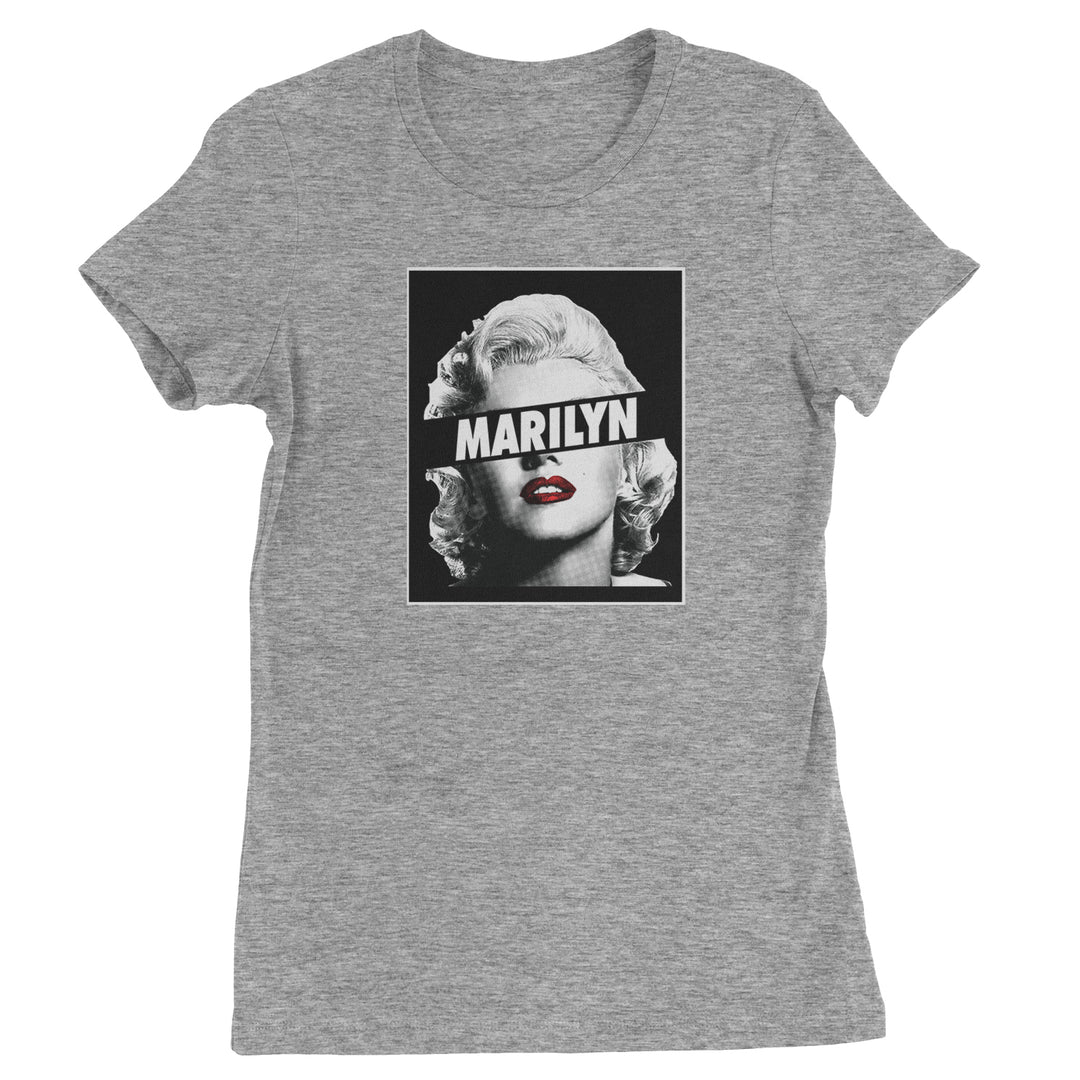 Marilyn Monroe Censored Womens T-shirt american, icon, marilyn, monroe by Expression Tees