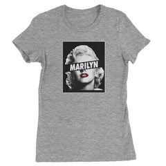 Marilyn Monroe Censored Womens T-shirt american, icon, marilyn, monroe by Expression Tees