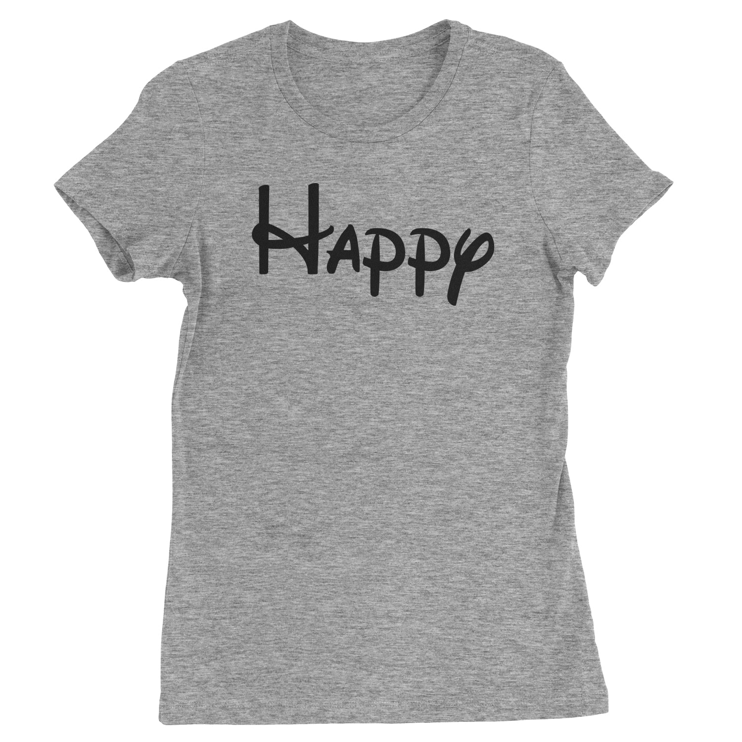 Happy - 7 Dwarfs Costume Womens T-shirt and, costume, dwarfs, group, halloween, matching, seven, snow, the, white by Expression Tees