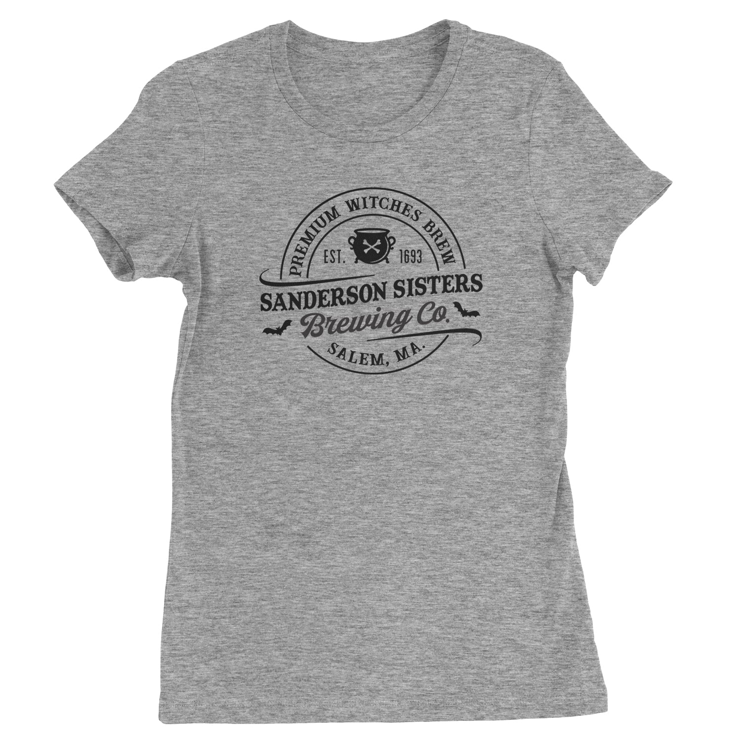 Sanderson Sisters Brewing Company Witches Brew Womens T-shirt descendants, enchanted, eve, hallows, hocus, or, pocus, sanderson, sisters, treat, trick, witches by Expression Tees