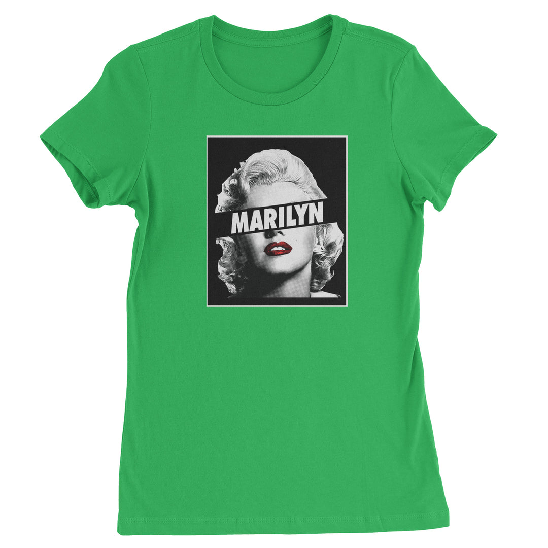 Marilyn Monroe Censored Womens T-shirt american, icon, marilyn, monroe by Expression Tees