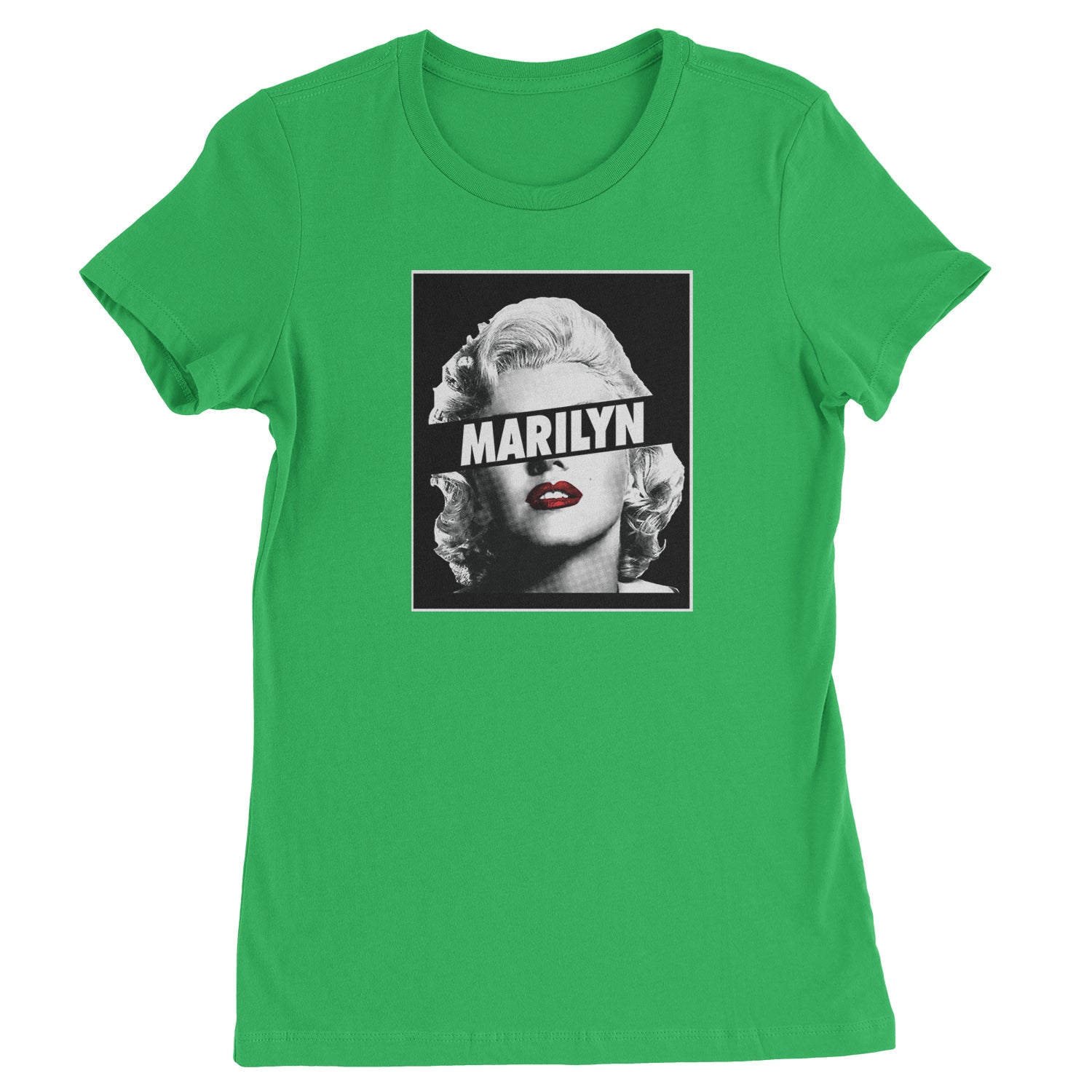 Marilyn Monroe Censored Womens T-shirt american, icon, marilyn, monroe by Expression Tees