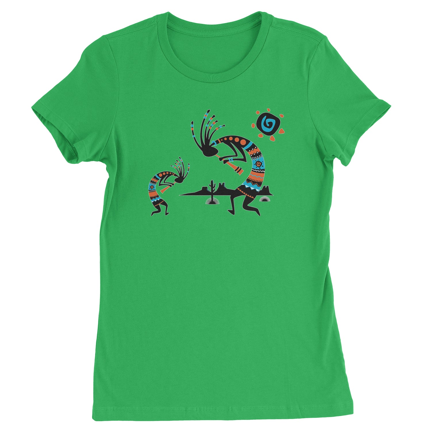 Native American Kokopelli Southwest Womens T-shirt american, hopi, indian, native, navajo by Expression Tees