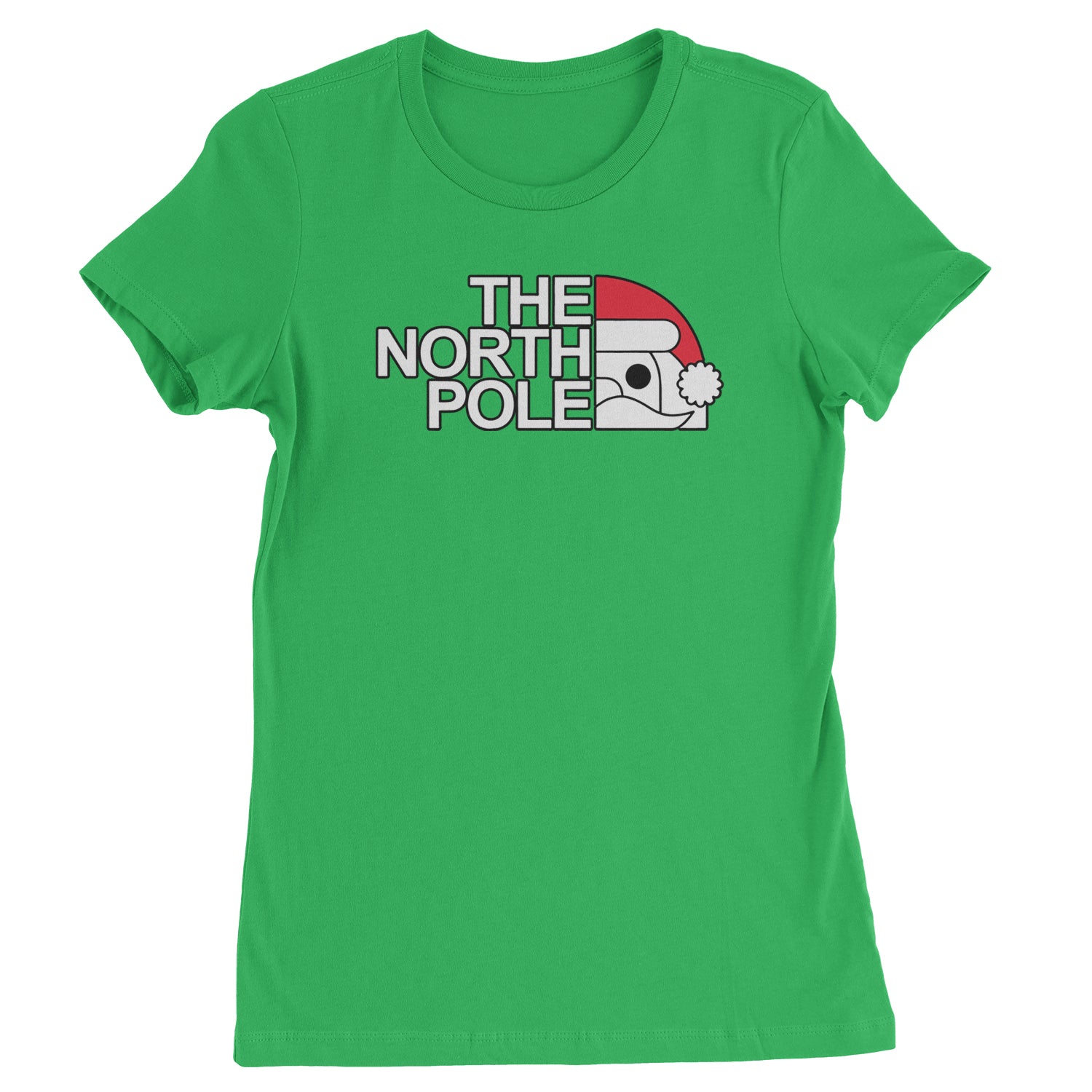 The North Pole Santa Womens T-shirt christmas, funny, nick, old, santa, st, xmas by Expression Tees