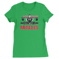 Dwight Schrute Gym For Muscles Office Workout Womens T-shirt