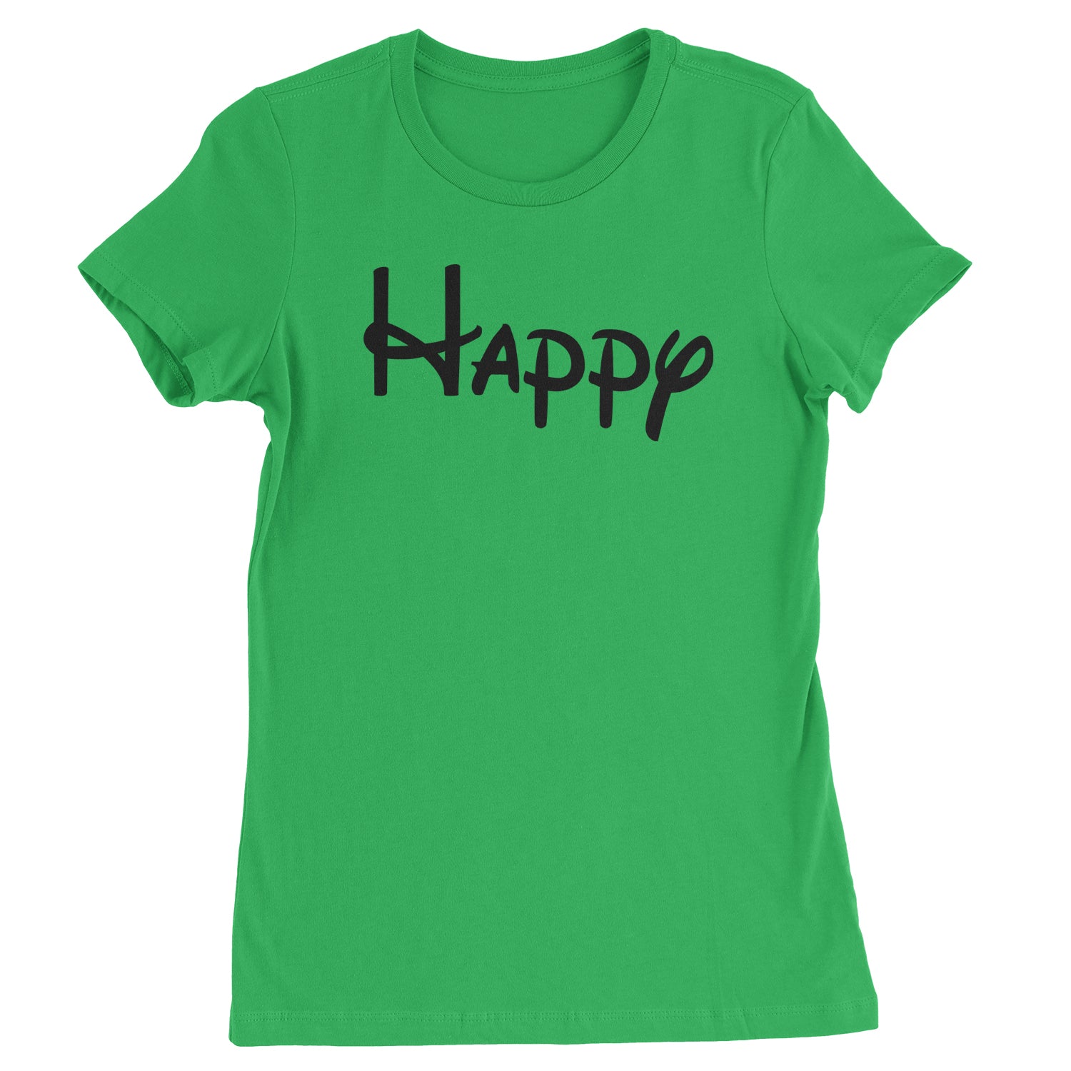 Happy - 7 Dwarfs Costume Womens T-shirt and, costume, dwarfs, group, halloween, matching, seven, snow, the, white by Expression Tees
