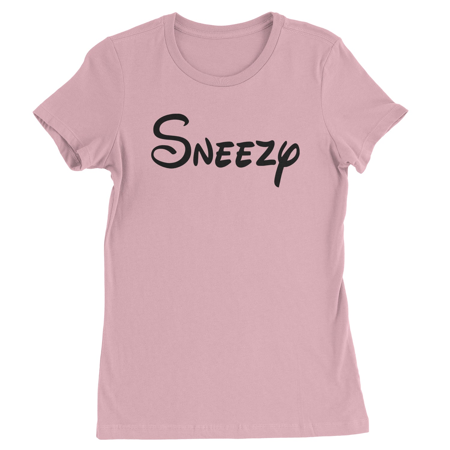 Sneezy - 7 Dwarfs Costume Womens T-shirt and, costume, dwarfs, group, halloween, matching, seven, snow, the, white by Expression Tees