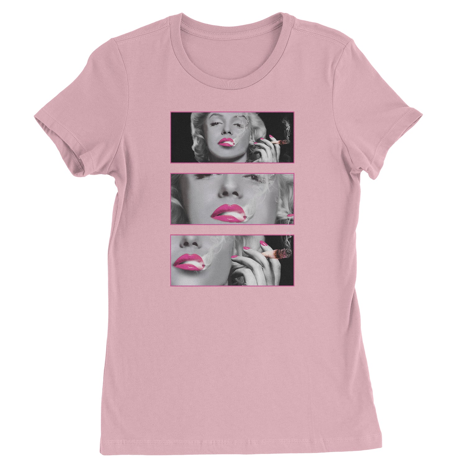 Marilyn Monroe Roll It Lick It Smoke It Womens T-shirt